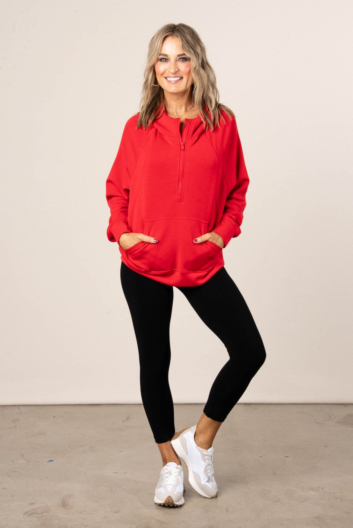 Scuba Half Zip Hooded Pullover