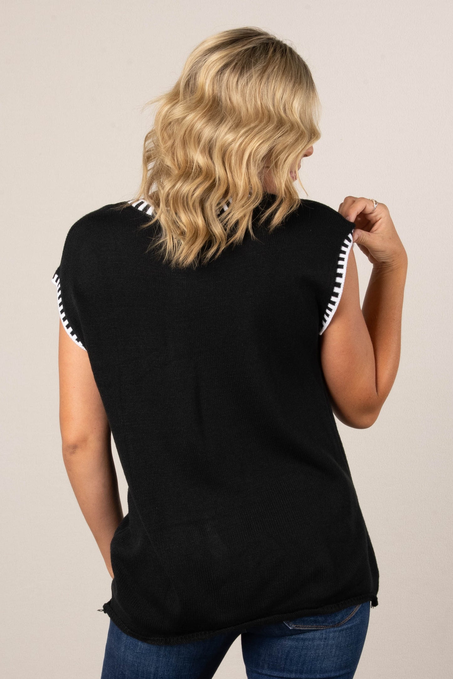 Georgia Mae Contrast Trim Knit Top