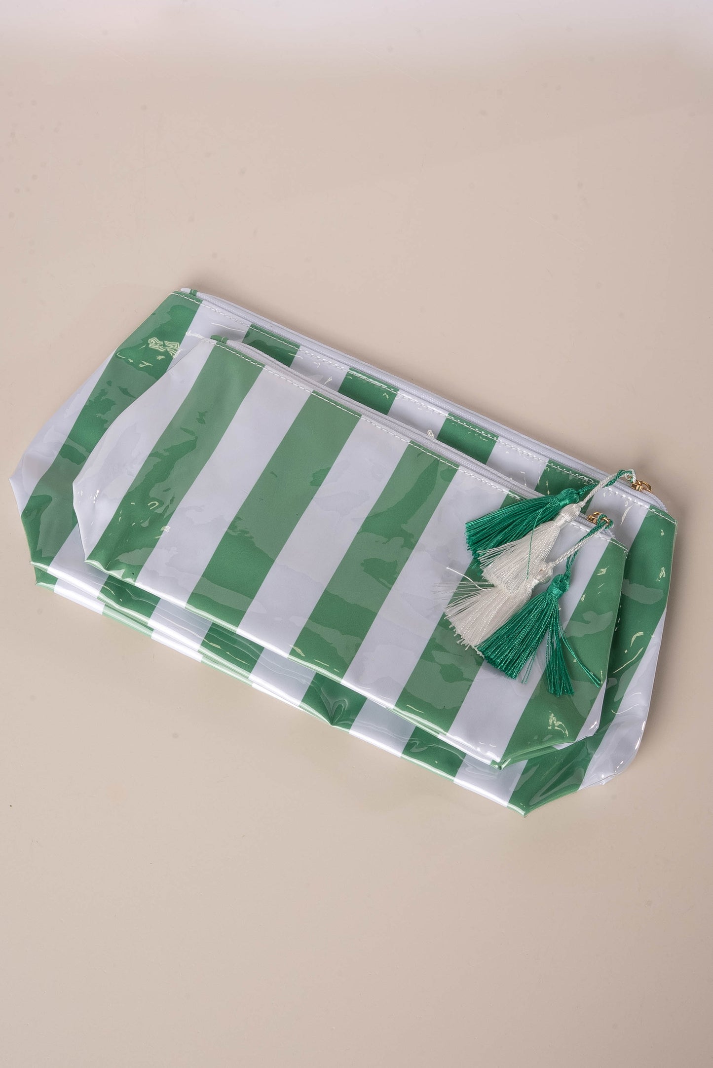 Georgia Mae Striped Makeup Bags - 2 pc