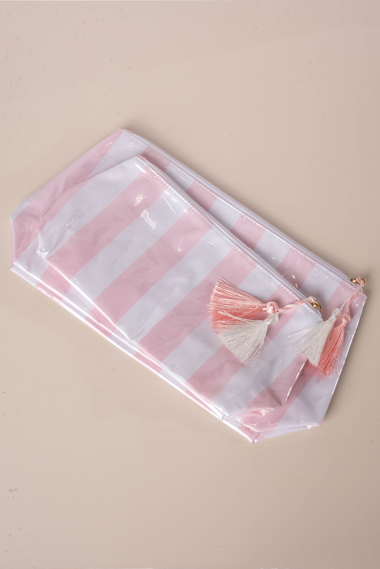 Georgia Mae Striped Makeup Bags - 2 pc