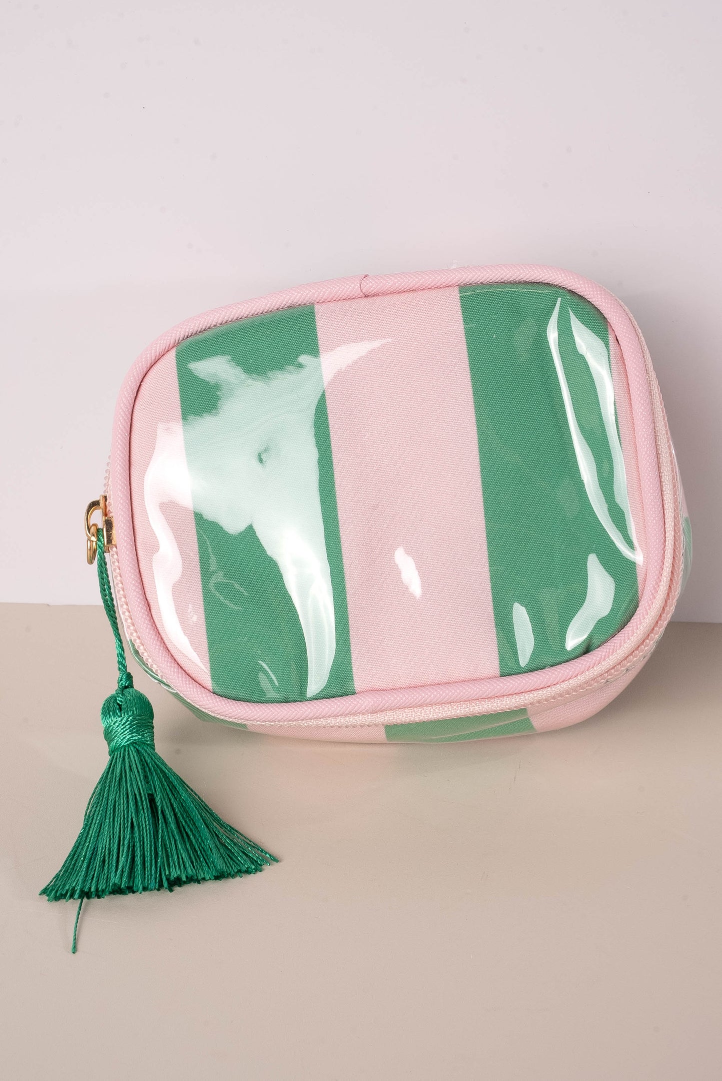 Georgia Mae Striped Travel Jewelry Case