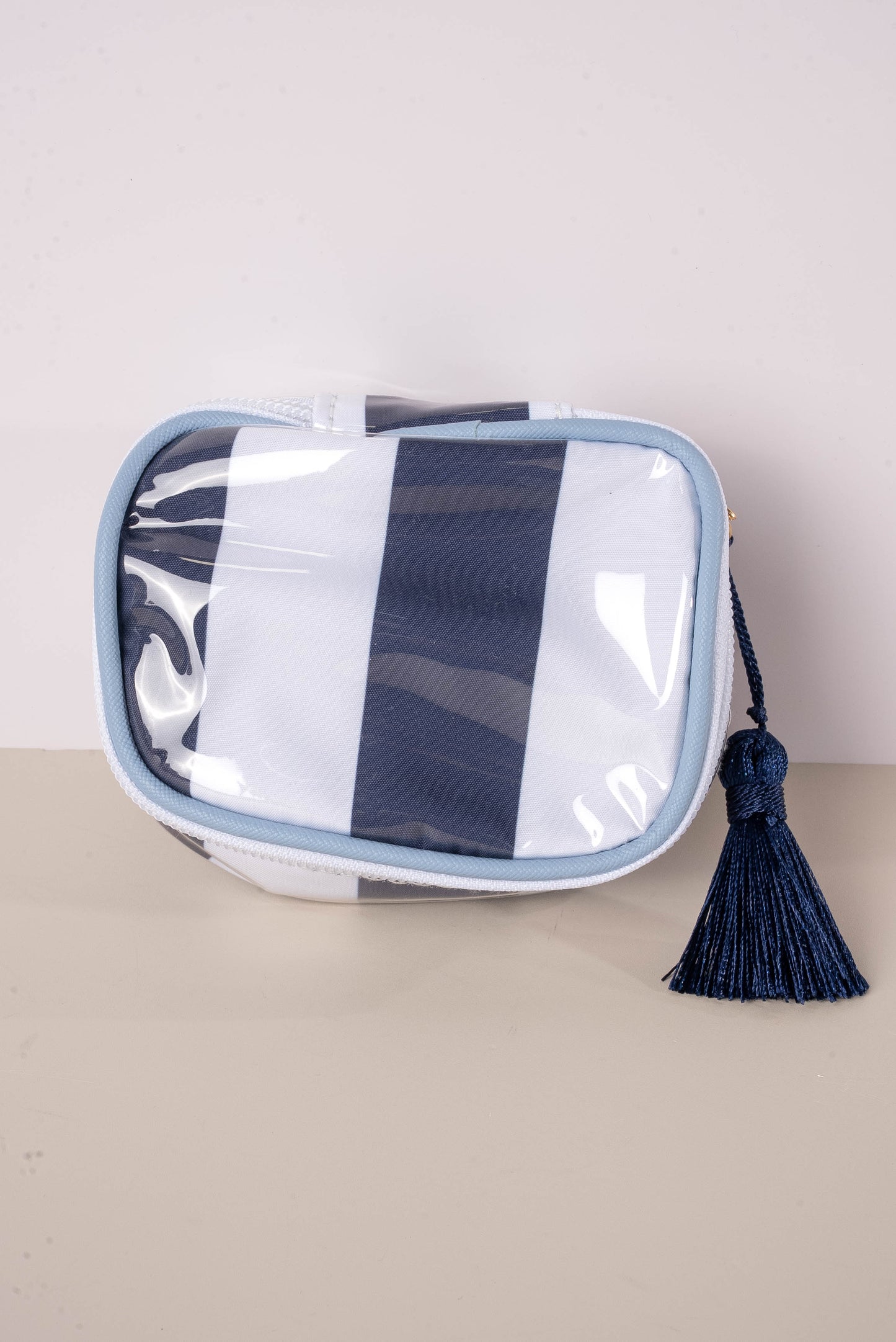 Georgia Mae Striped Travel Jewelry Case