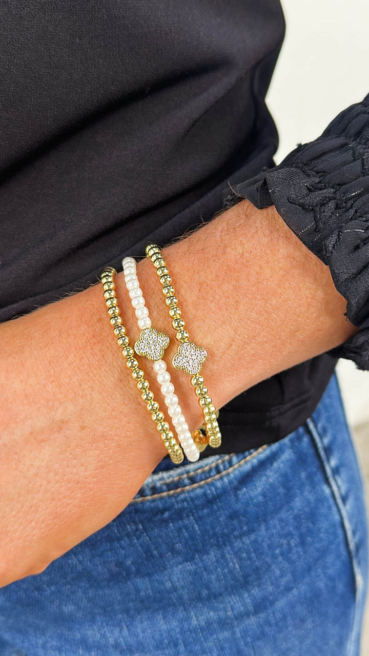 Pearly Amelia Beaded Bracelet Set