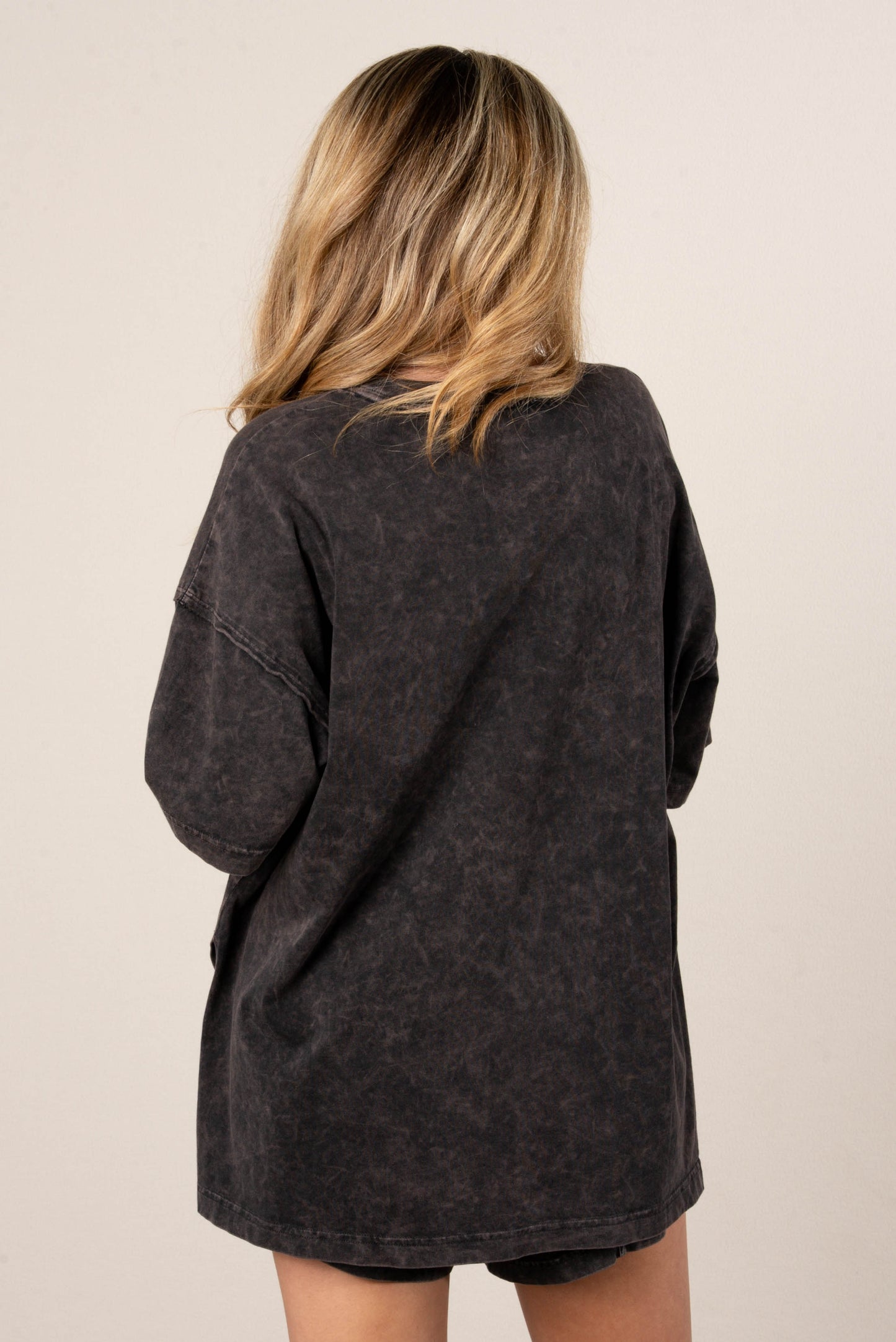 Addy Mae Mineral Washed Tee + Shorts Set