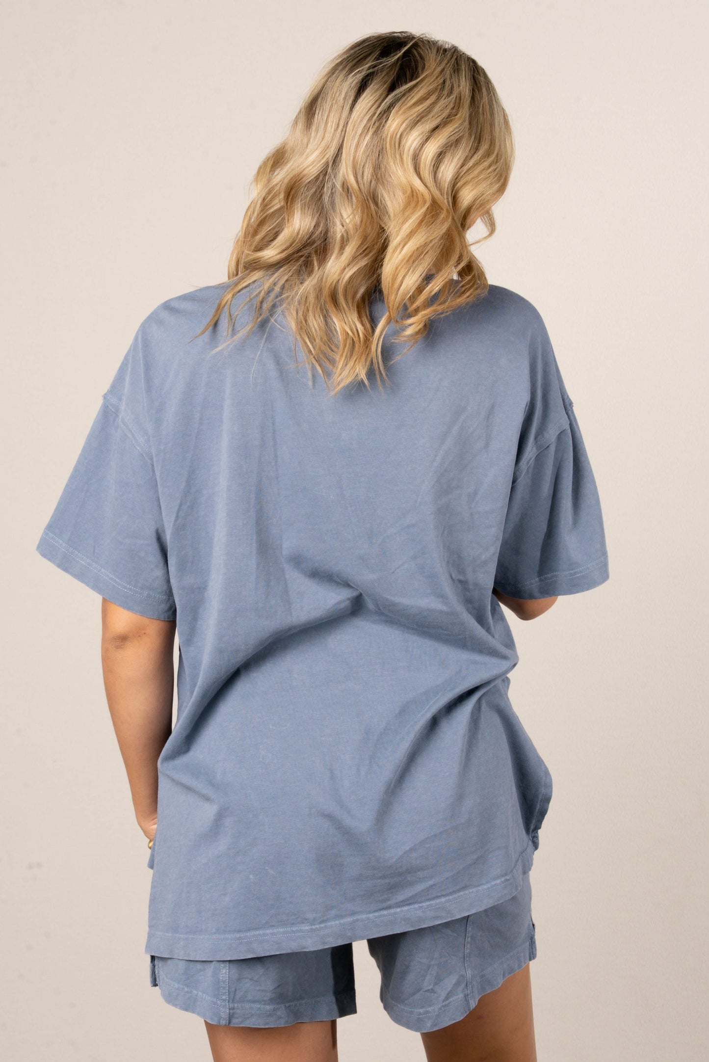 Addy Mae Mineral Washed Tee + Shorts Set