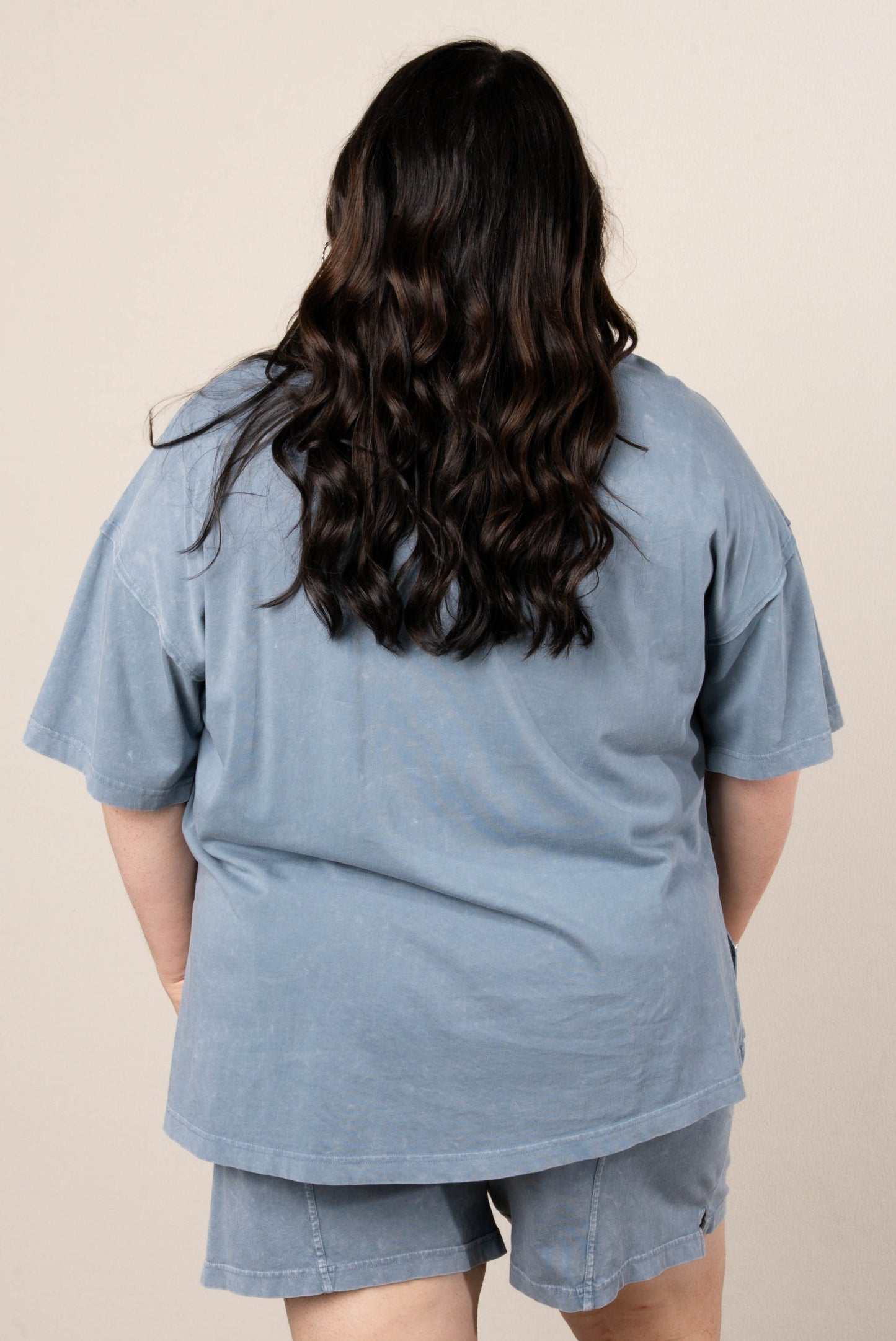 Addy Mae Mineral Washed Tee + Shorts Set