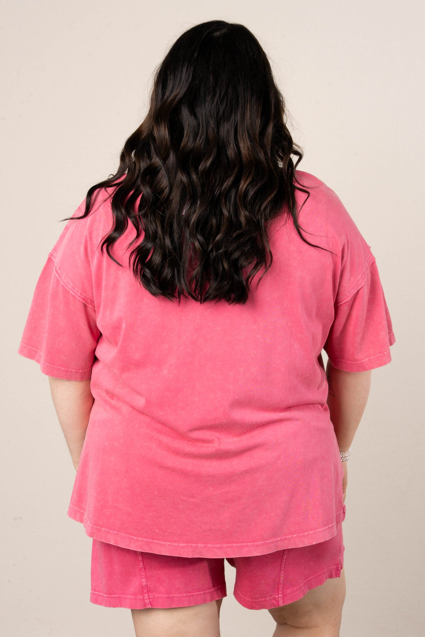 Addy Mae Mineral Washed Tee + Shorts Set
