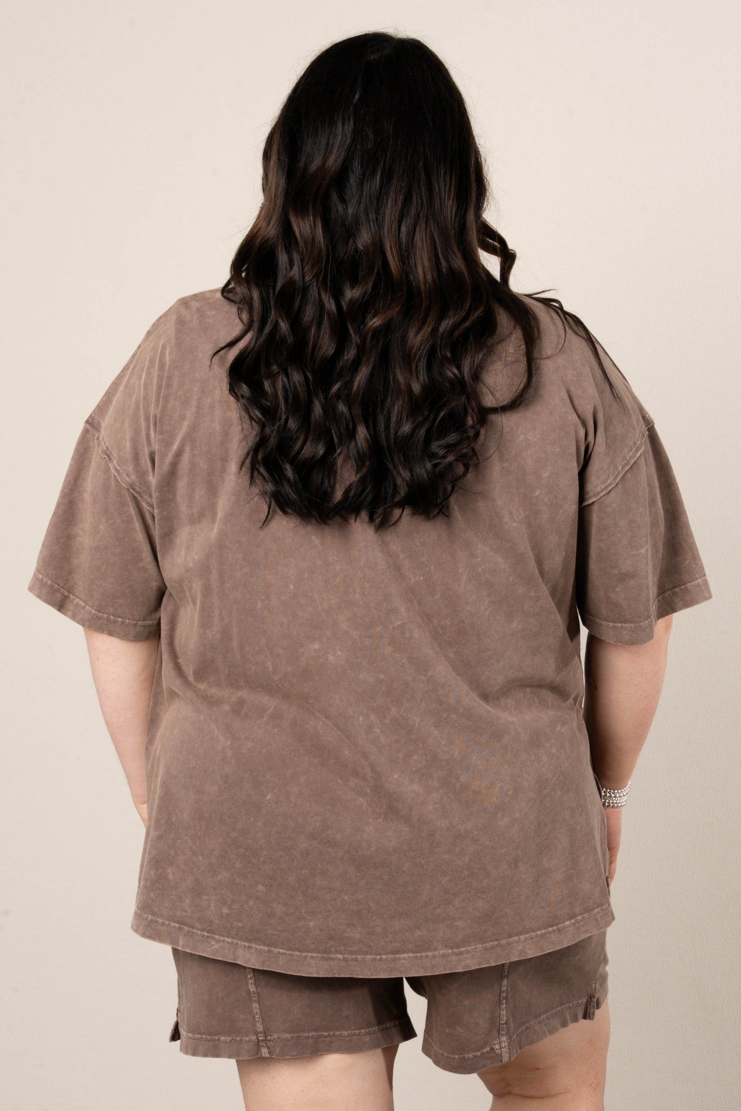 Addy Mae Mineral Washed Tee + Shorts Set