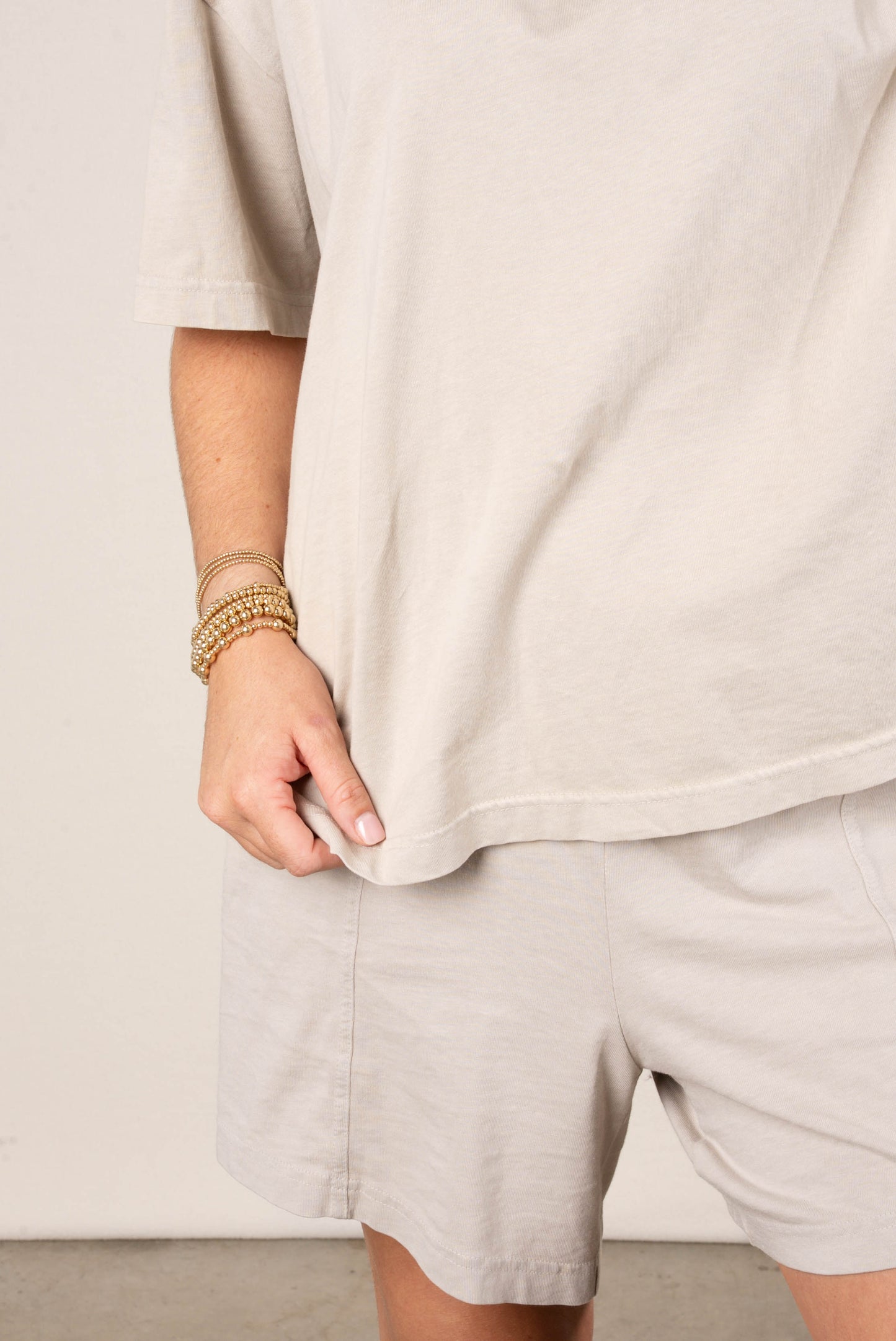Addy Mae Mineral Washed Tee + Shorts Set