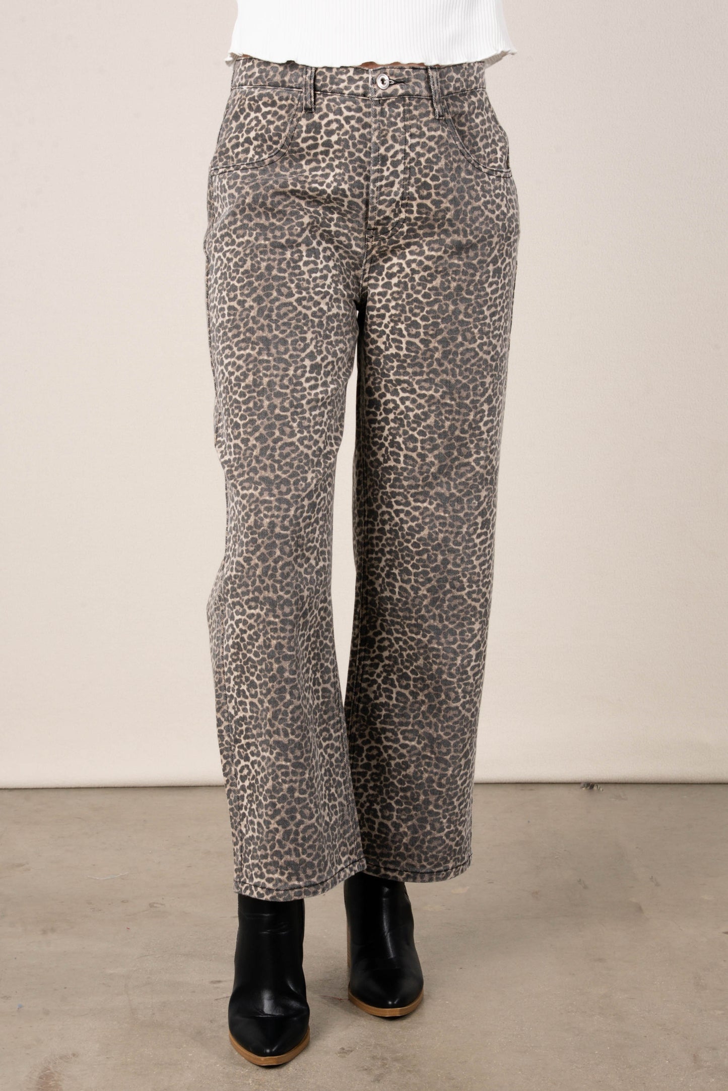 Lonnie High Waist Denim Pants