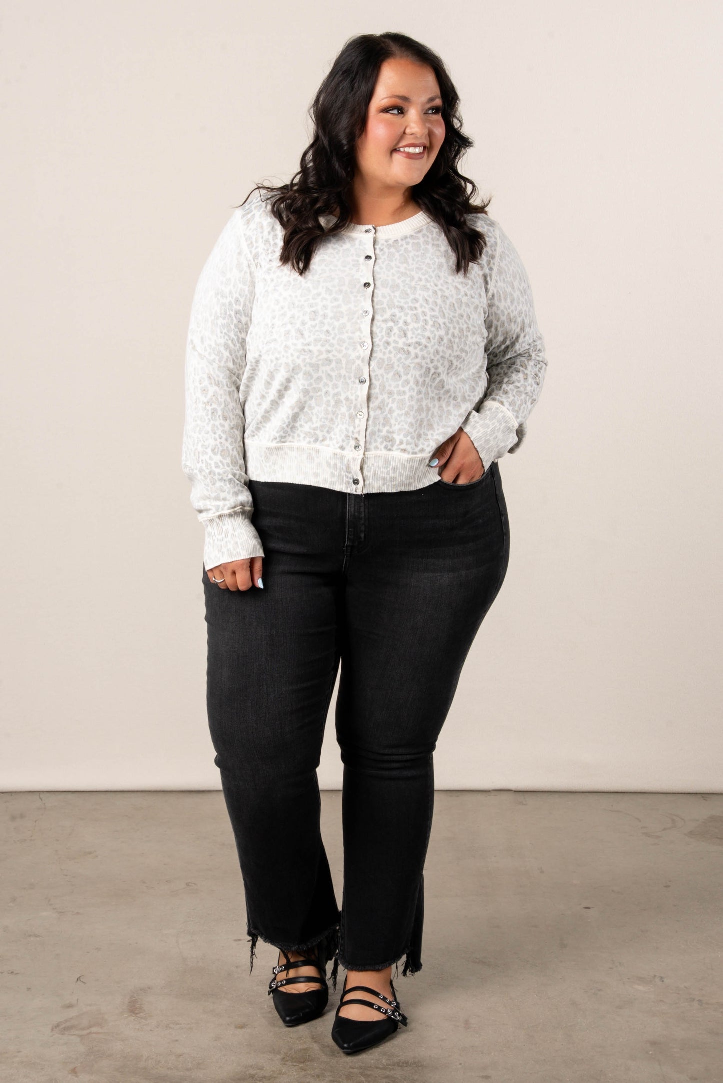 Matilda Faded Leopard Cardigan
