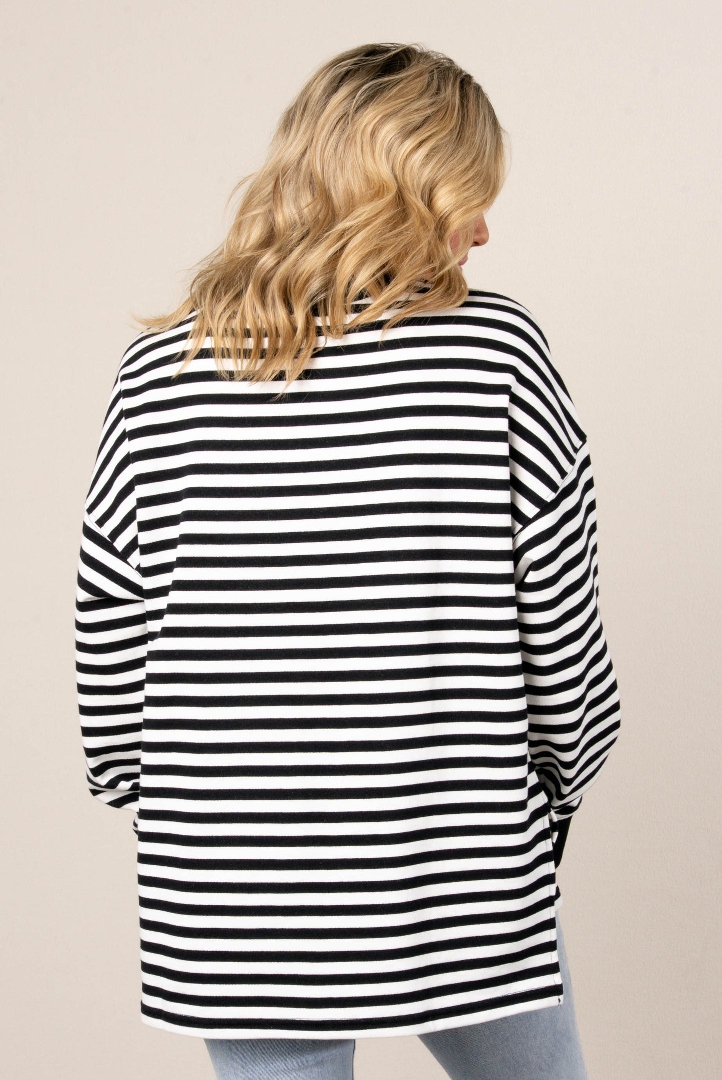 Terri Striped Top Stitch Top