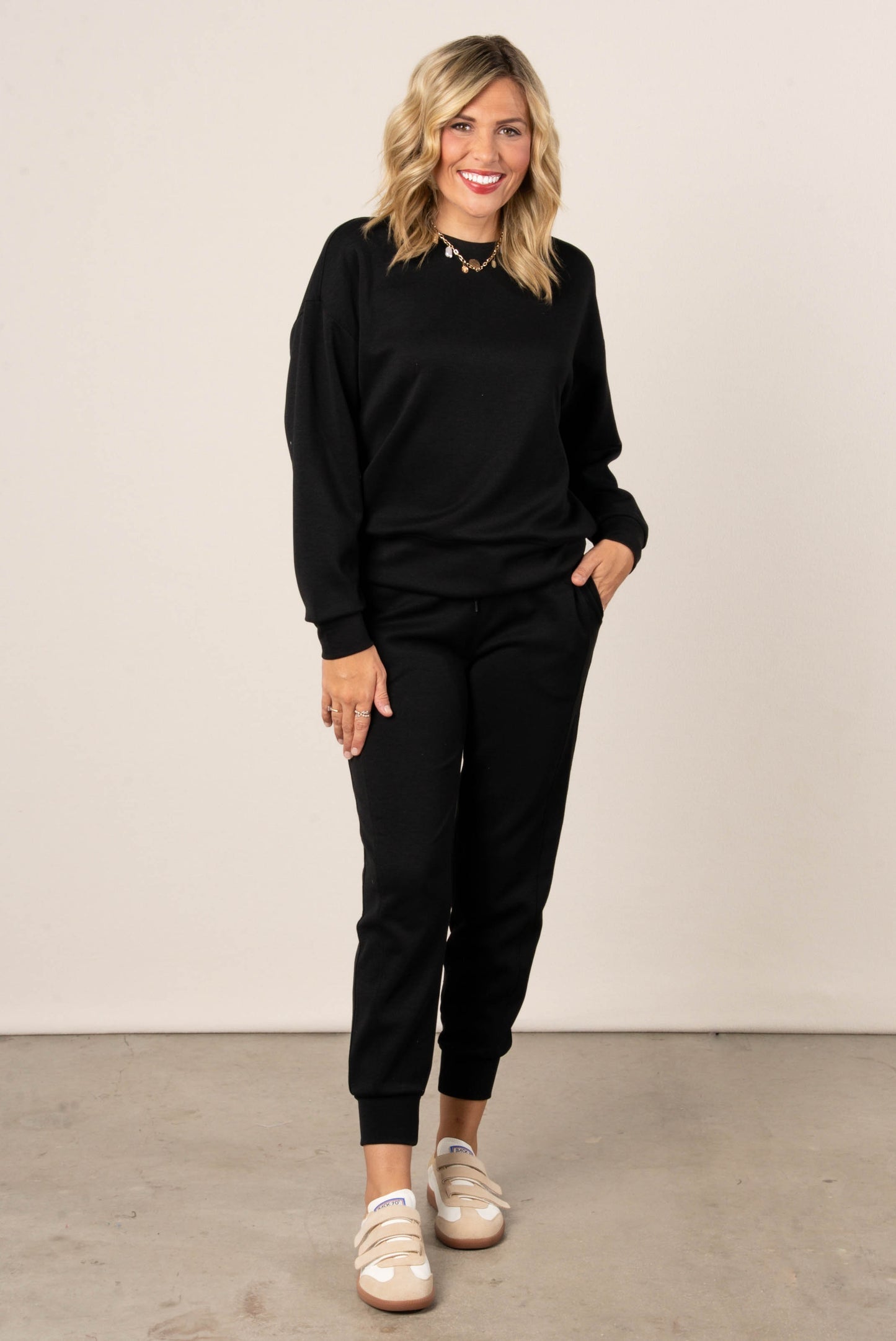 Maddie Scuba Pullover + Jogger Lounge Set