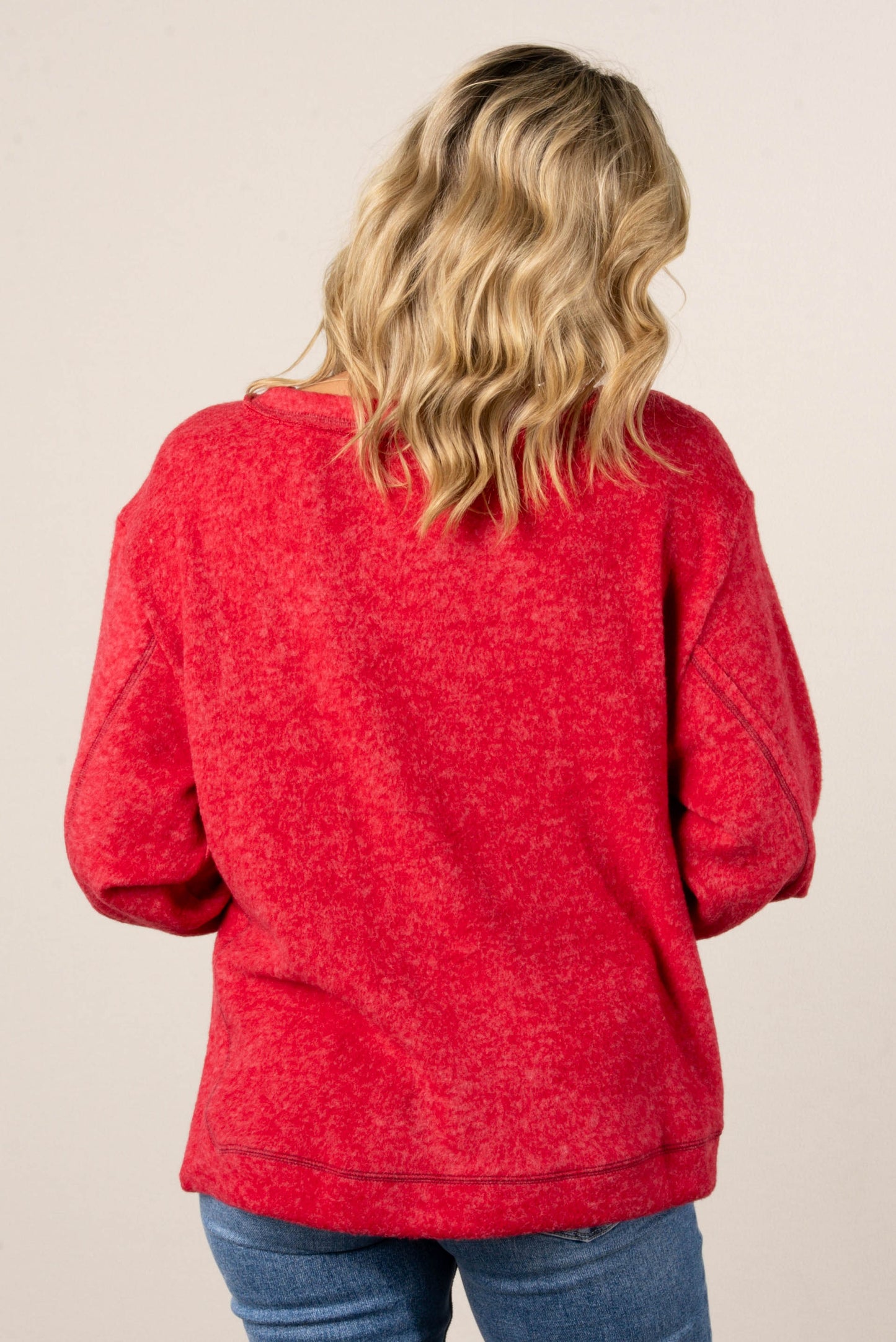 Luna Brushed Exposed Seam Sweater
