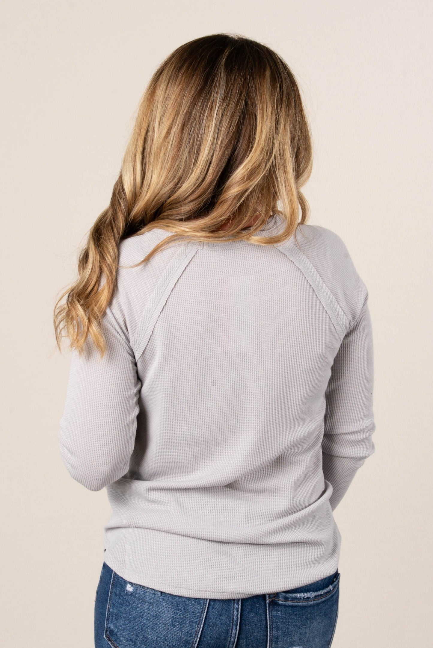 Addison Waffle Knit Raglan Top