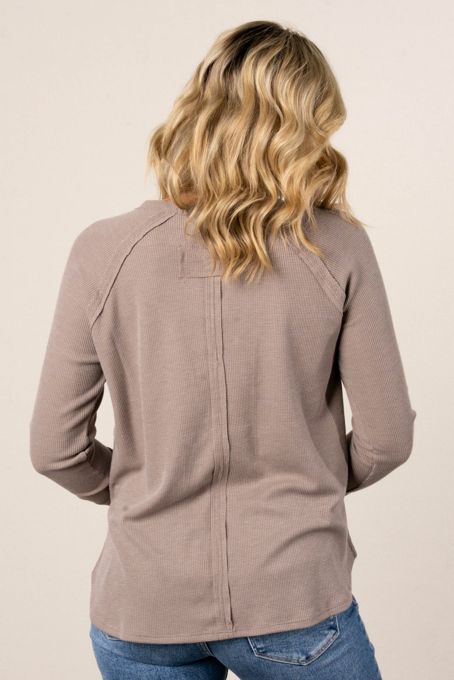Everly Waffle Knit Raglan Top