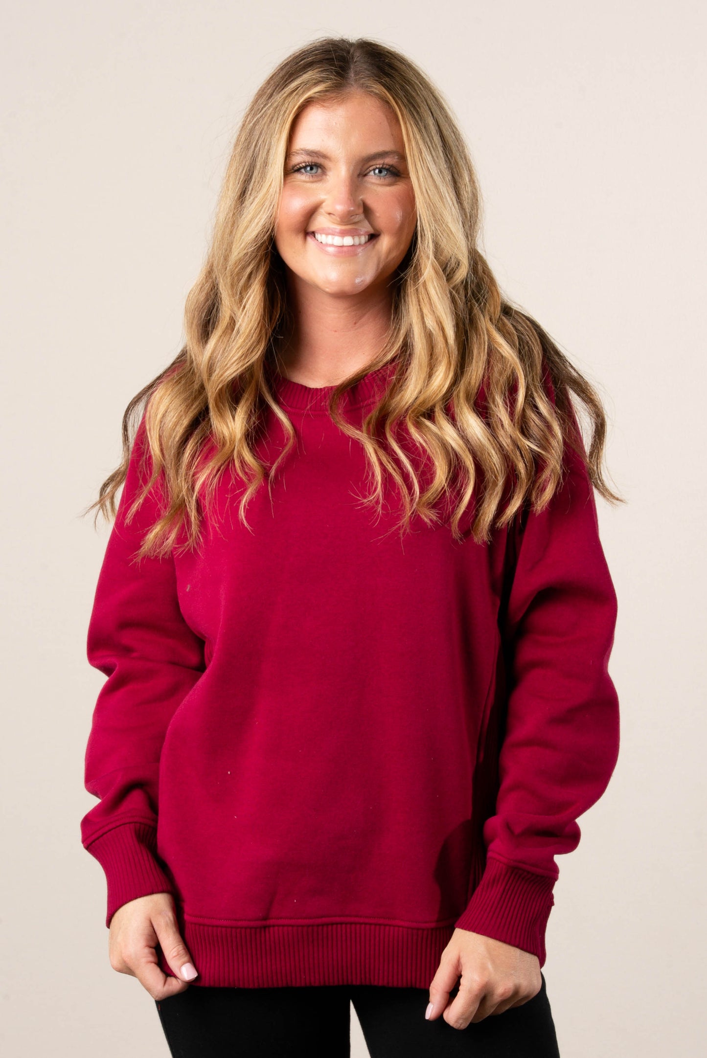 Bella Mixed Knit Raglan Sweatshirt