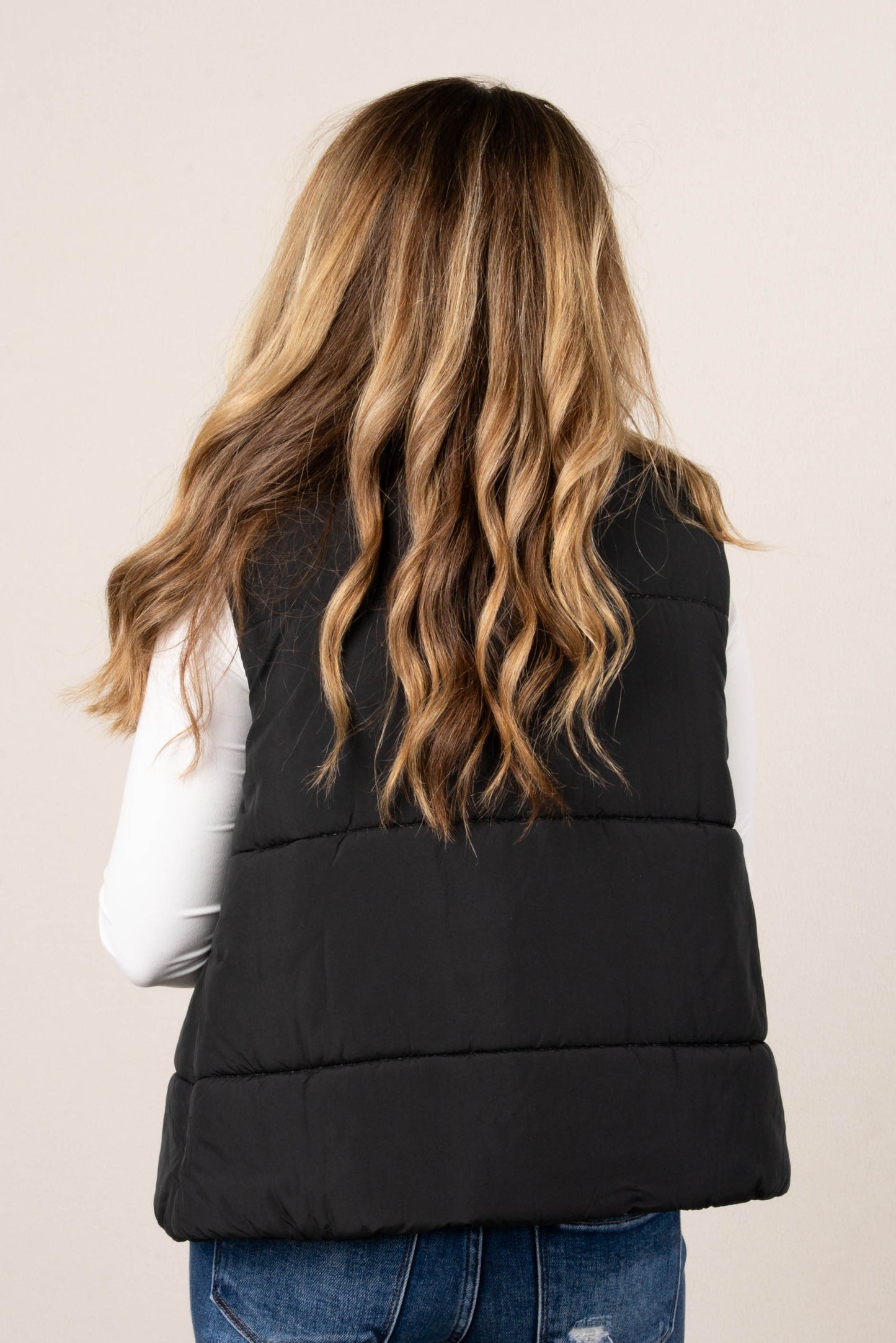 Skylar High Neck Puffer Vest