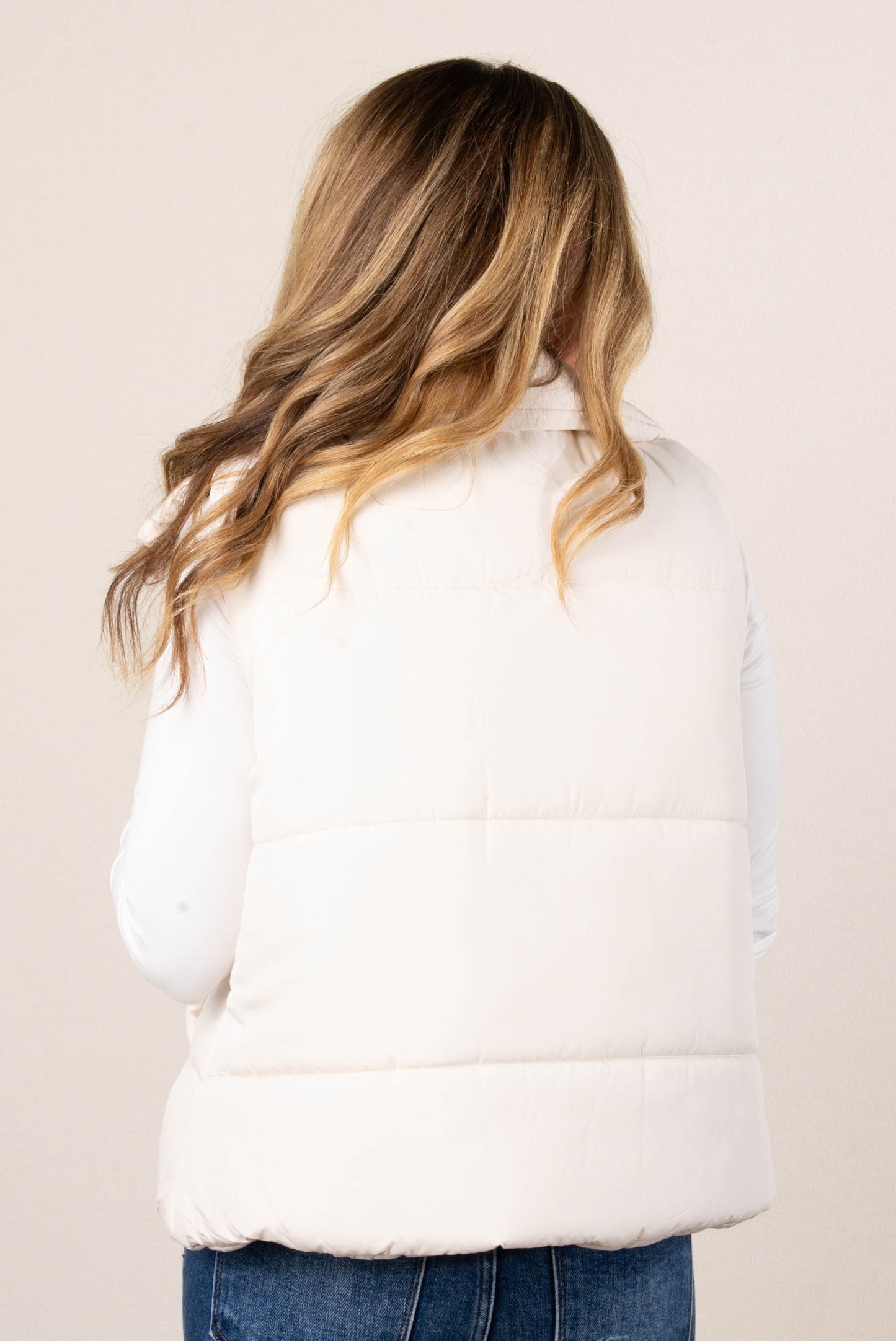 Skylar High Neck Puffer Vest