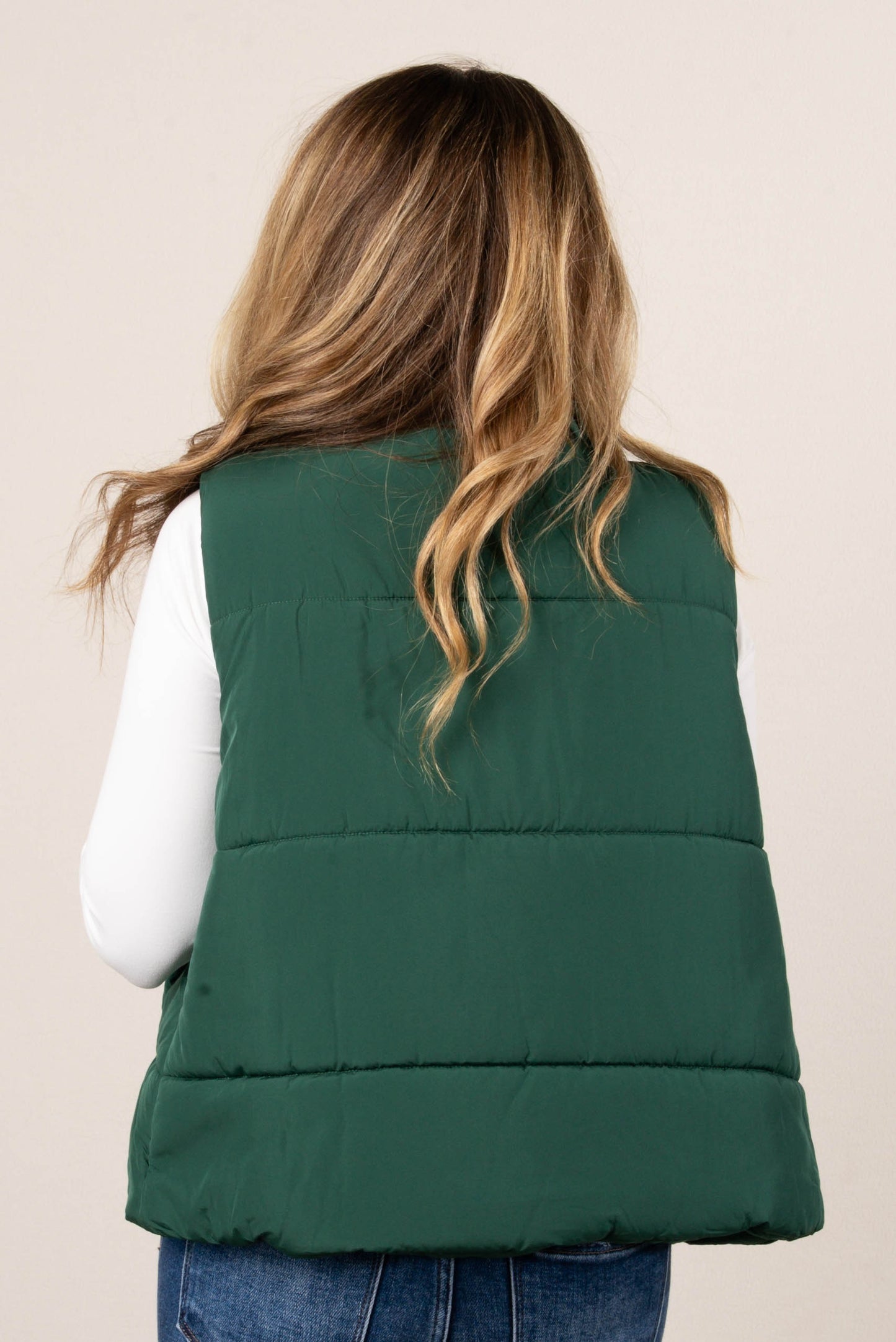Skylar High Neck Puffer Vest