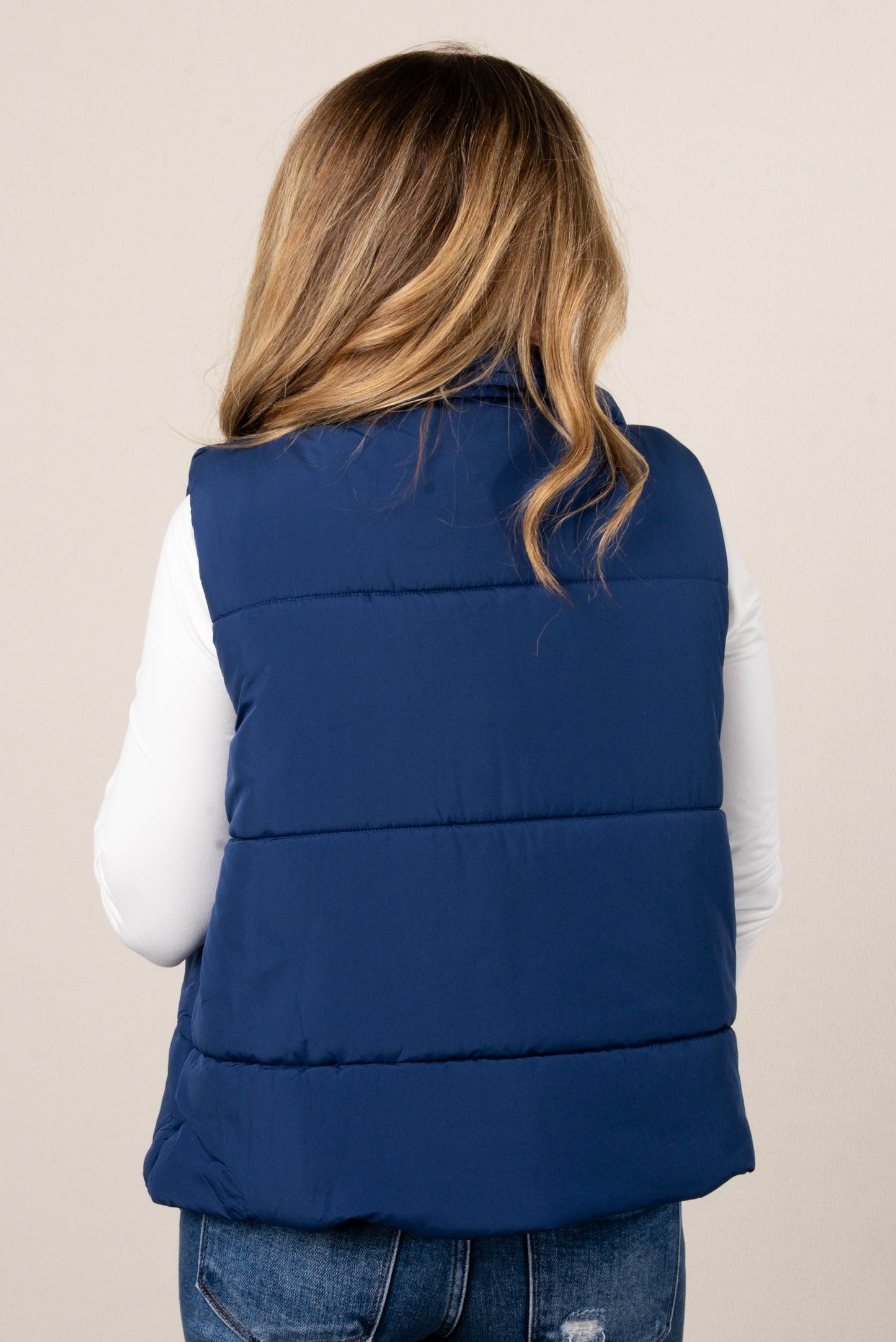 Skylar High Neck Puffer Vest