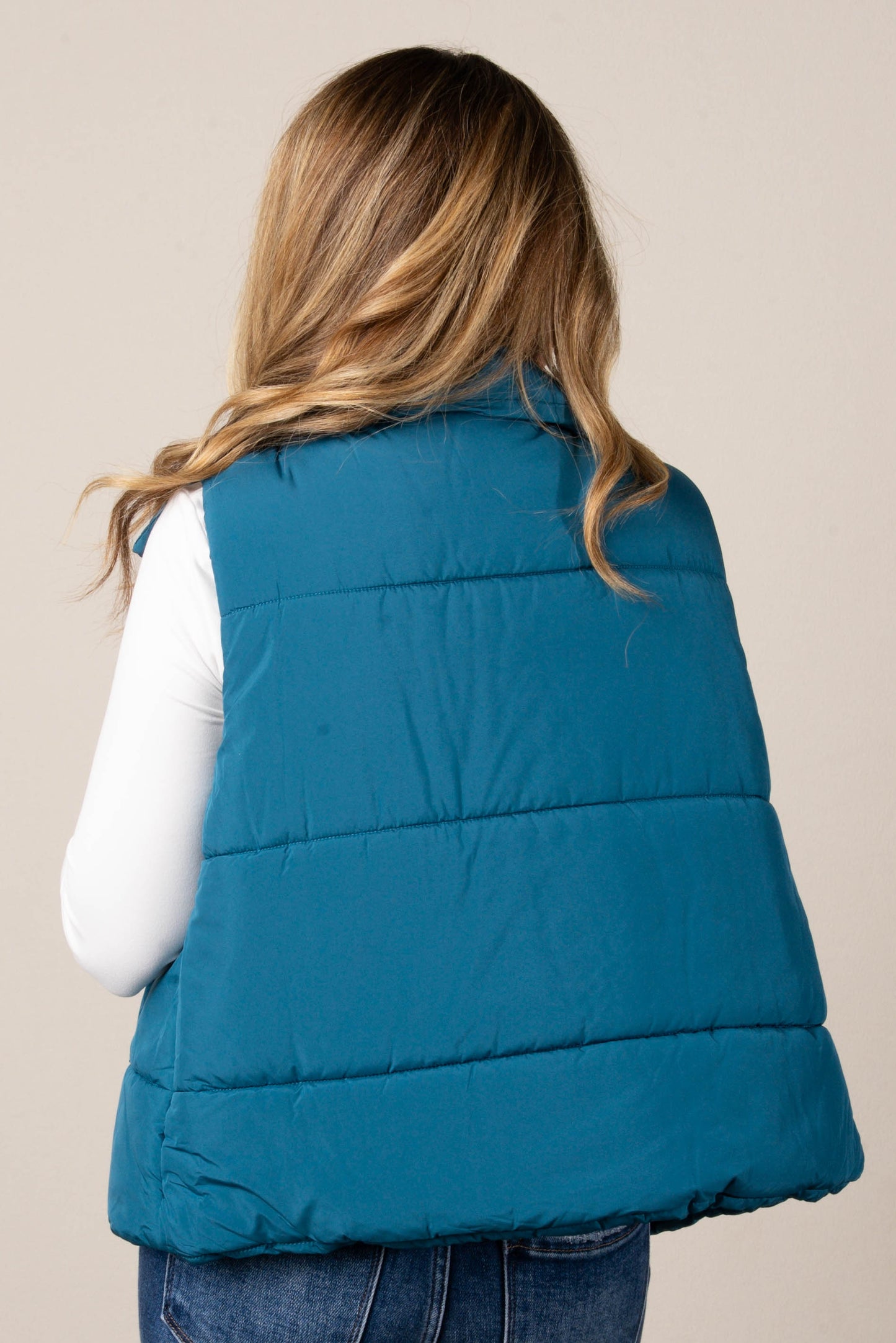 Skylar High Neck Puffer Vest
