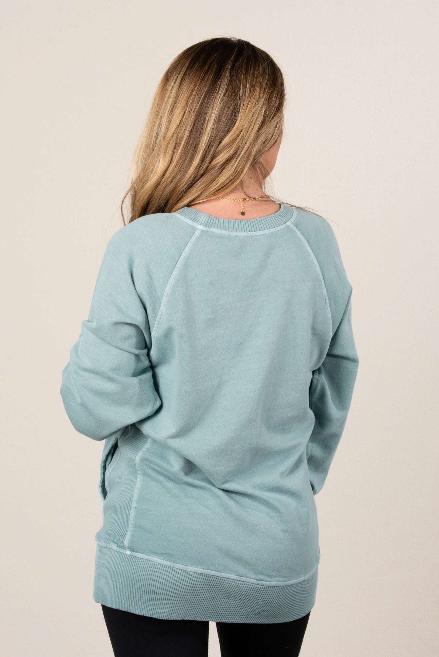 Sabrina Wash Dyed French Terry Pullover