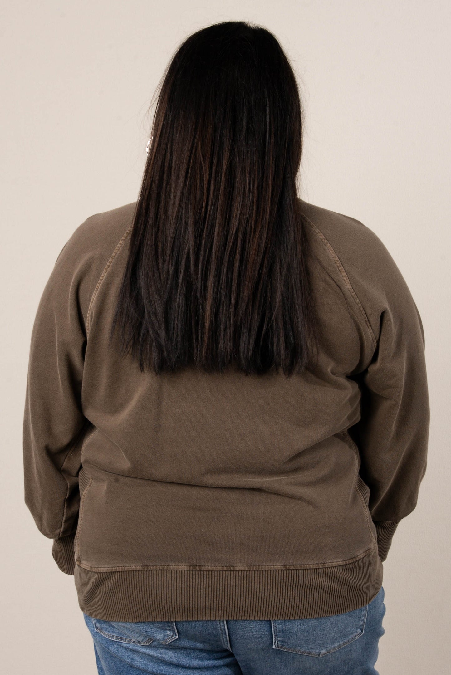 Sabrina Wash Dyed French Terry Pullover