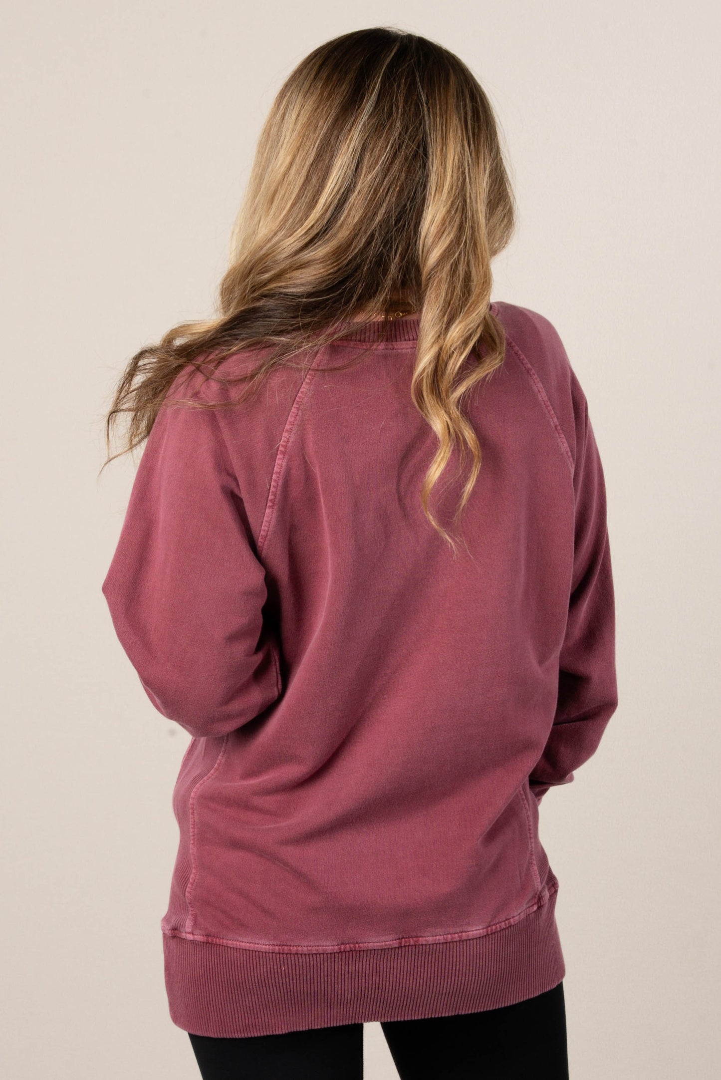 Sabrina Wash Dyed French Terry Pullover