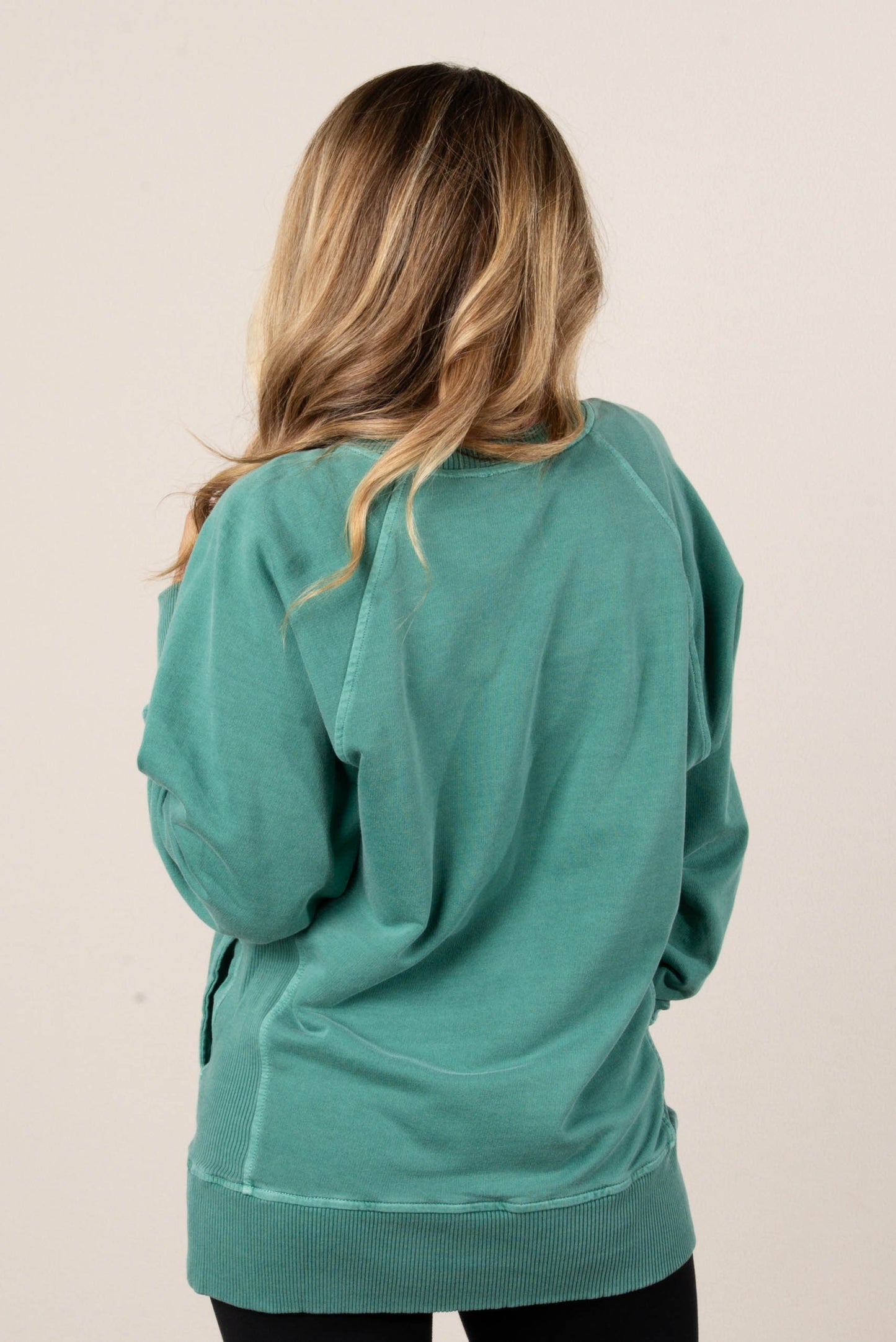 Sabrina Wash Dyed French Terry Pullover