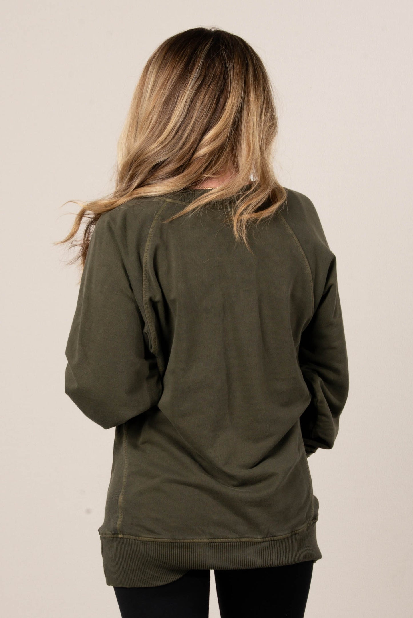 Sabrina Wash Dyed French Terry Pullover