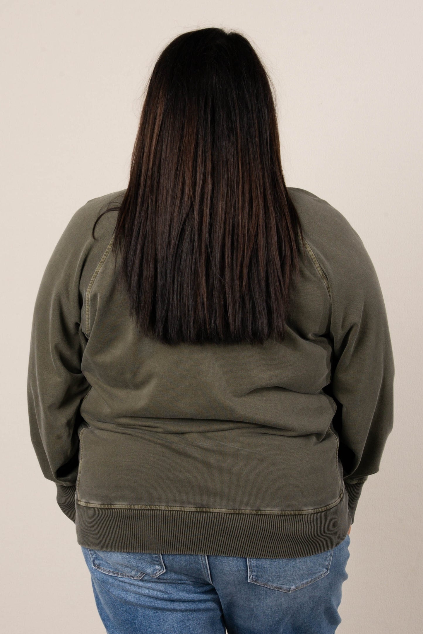 Sabrina Wash Dyed French Terry Pullover
