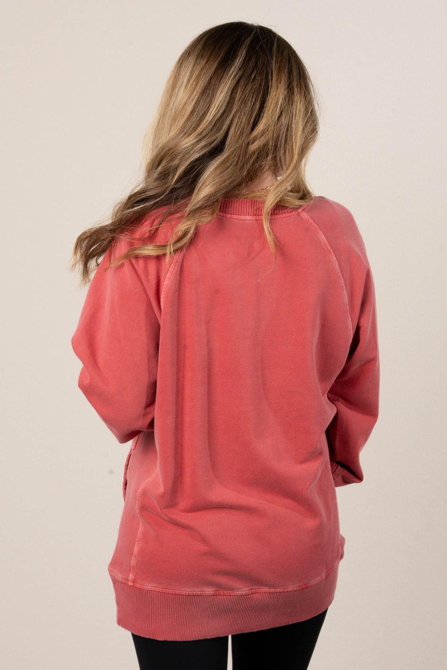 Sabrina Wash Dyed French Terry Pullover