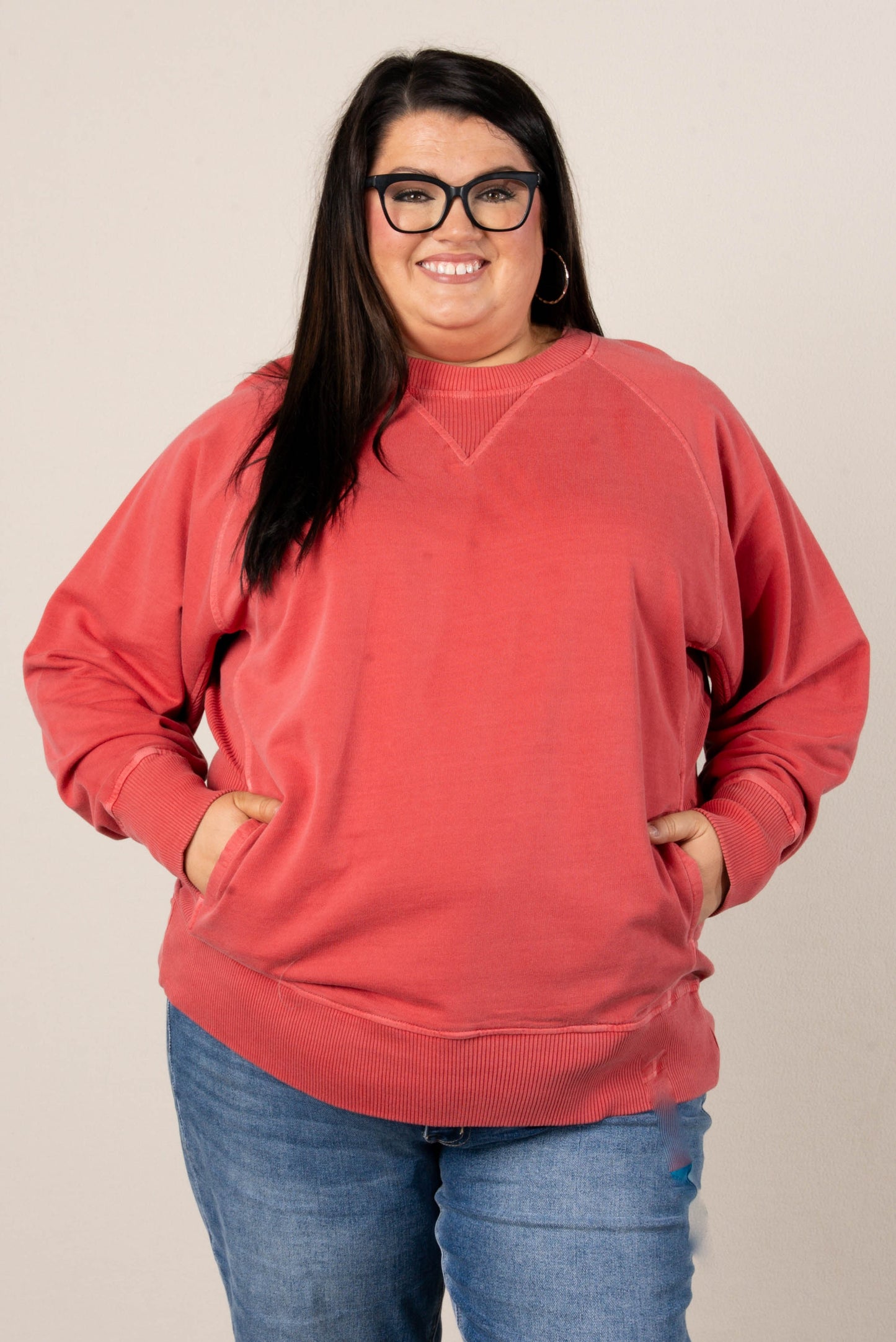 Sabrina Wash Dyed French Terry Pullover