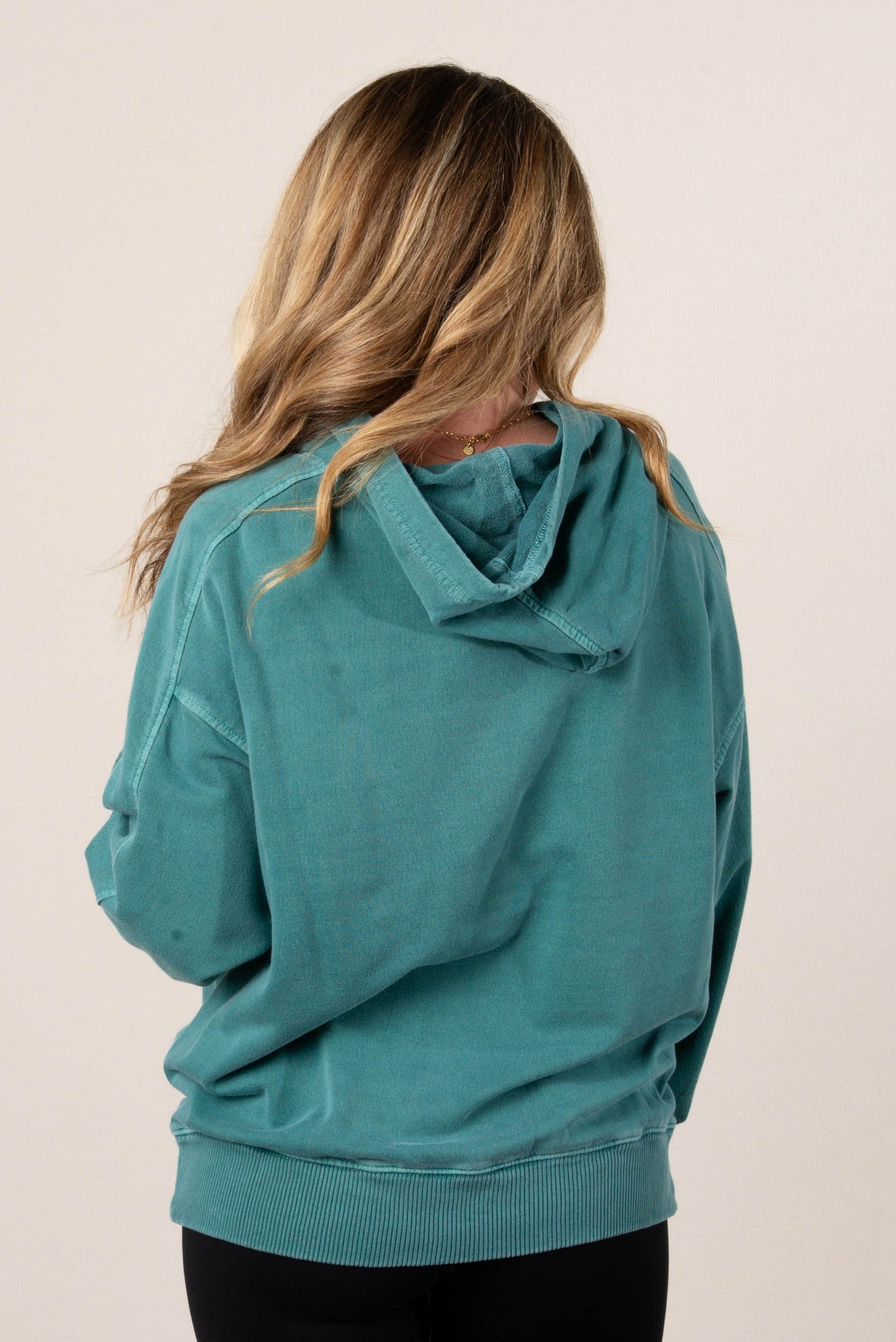 Andi Washed French Terry Hooded Pullover