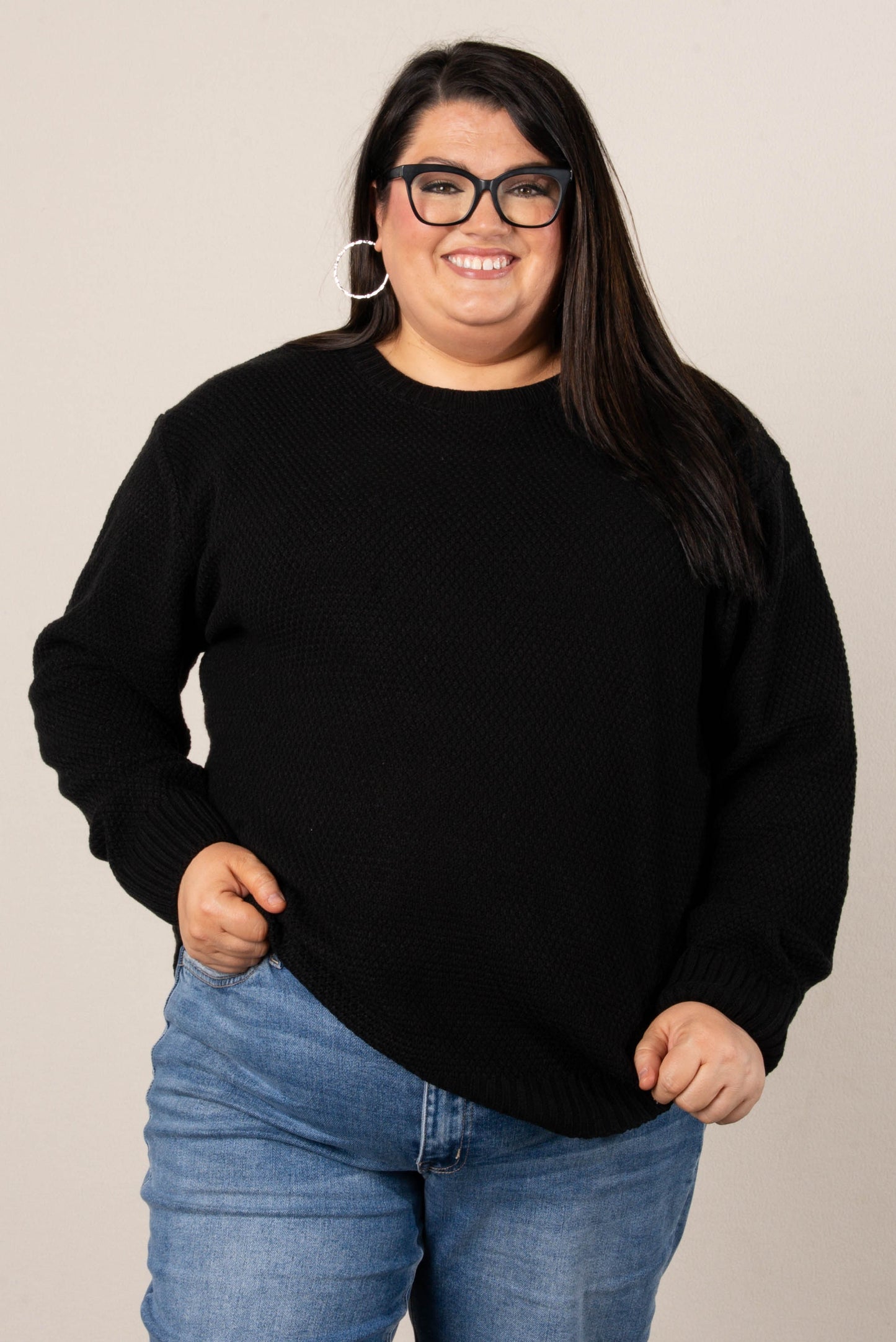 Marta Textured Knit Sweater