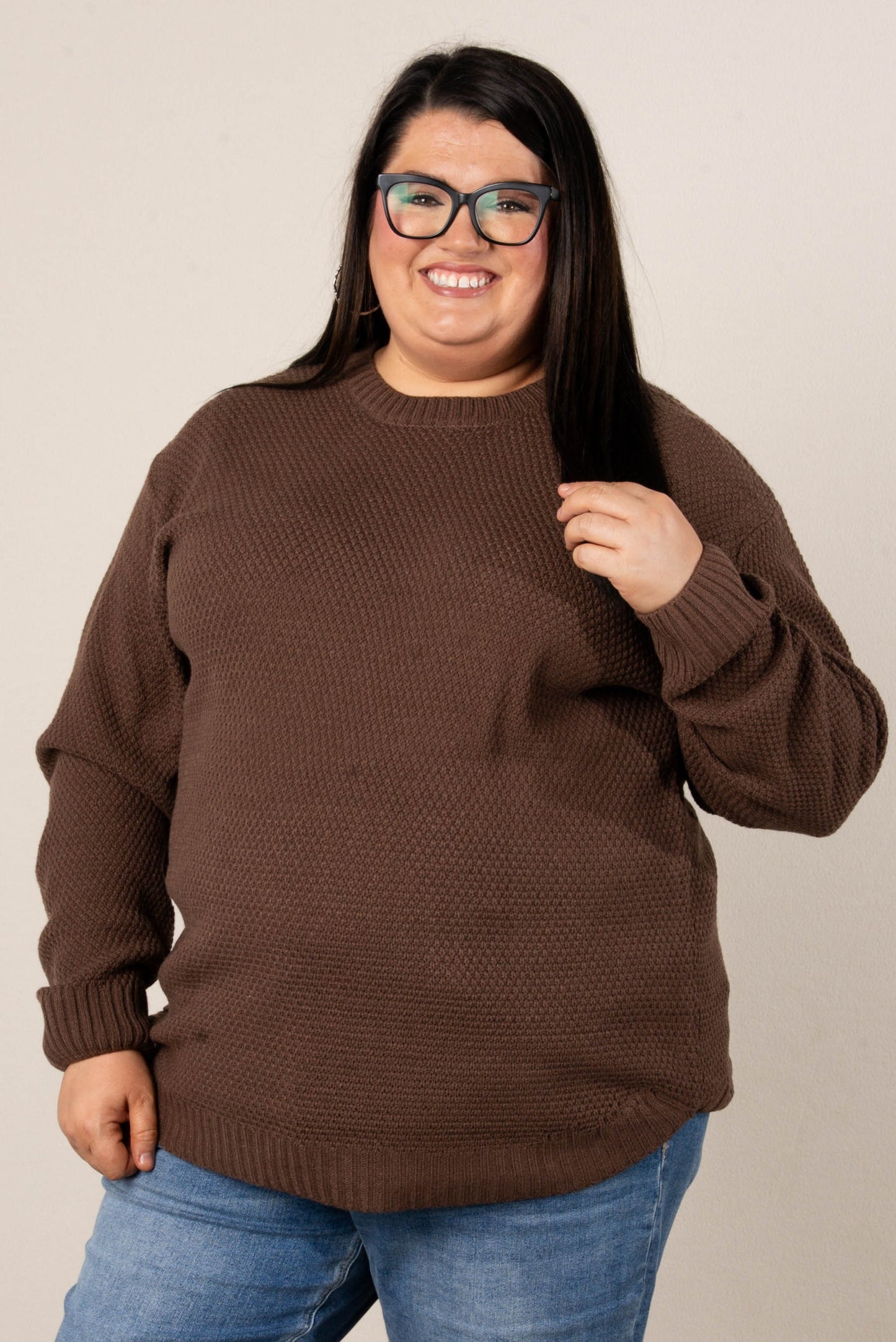 Marta Textured Knit Sweater