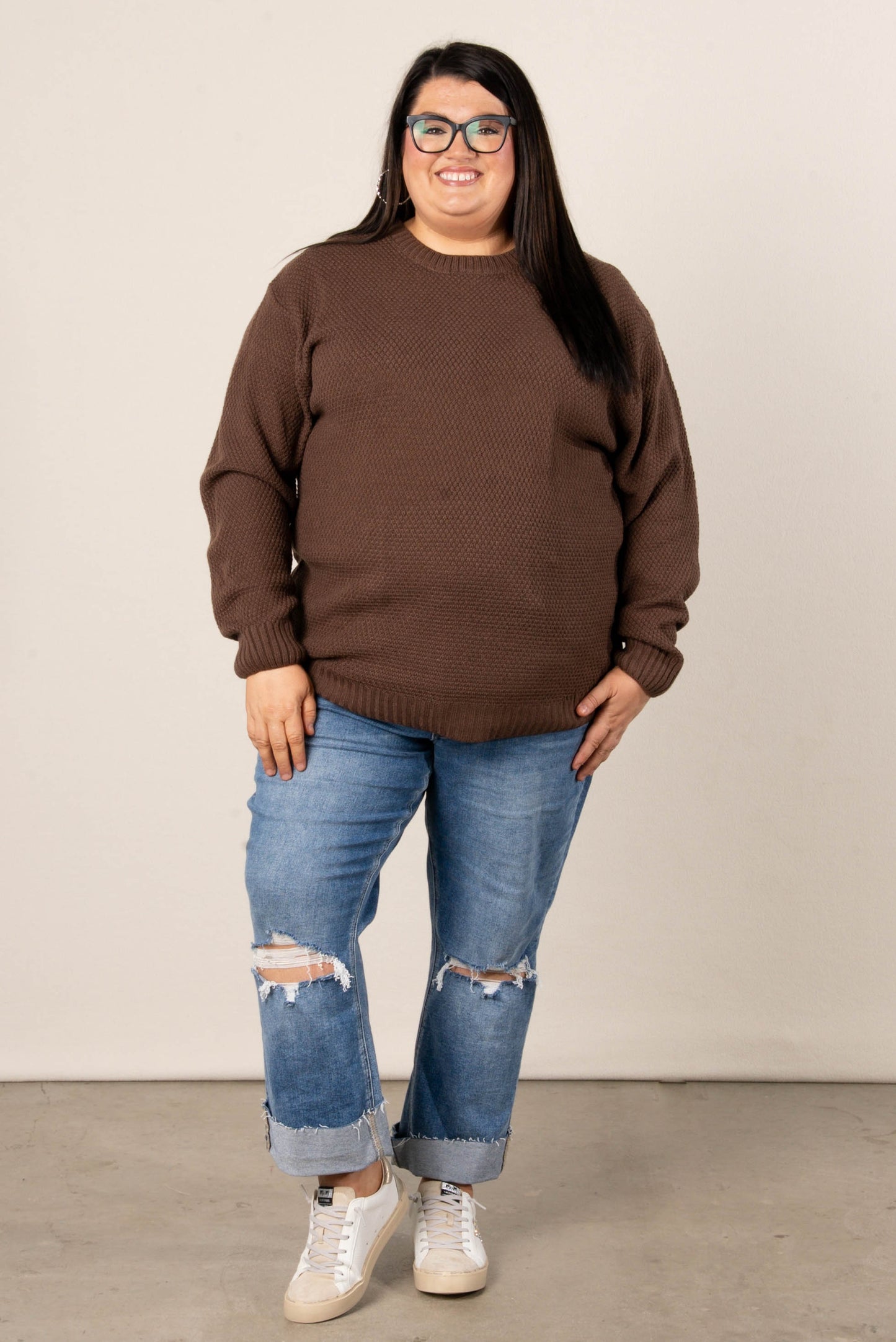 Marta Textured Knit Sweater