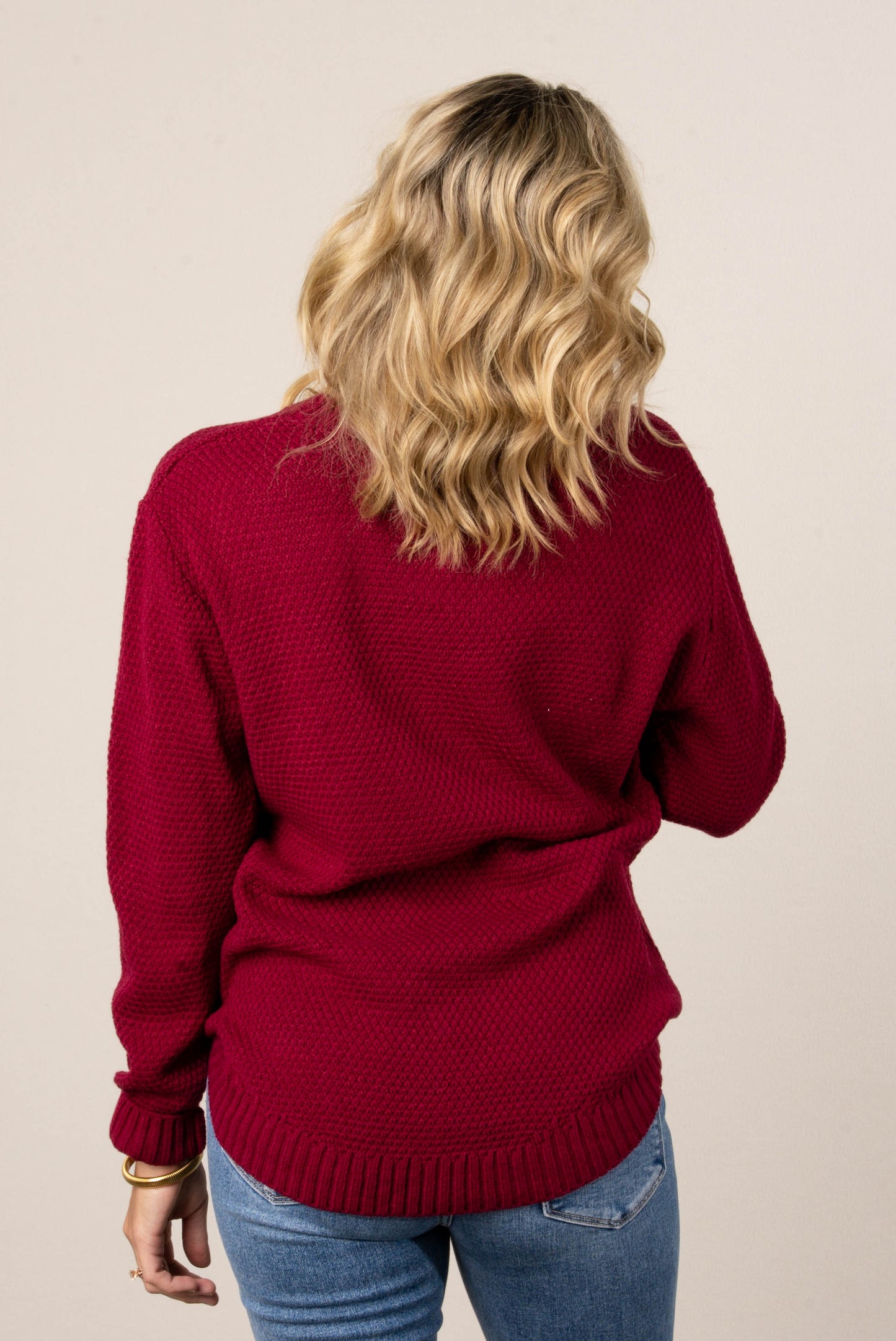 Marta Textured Knit Sweater