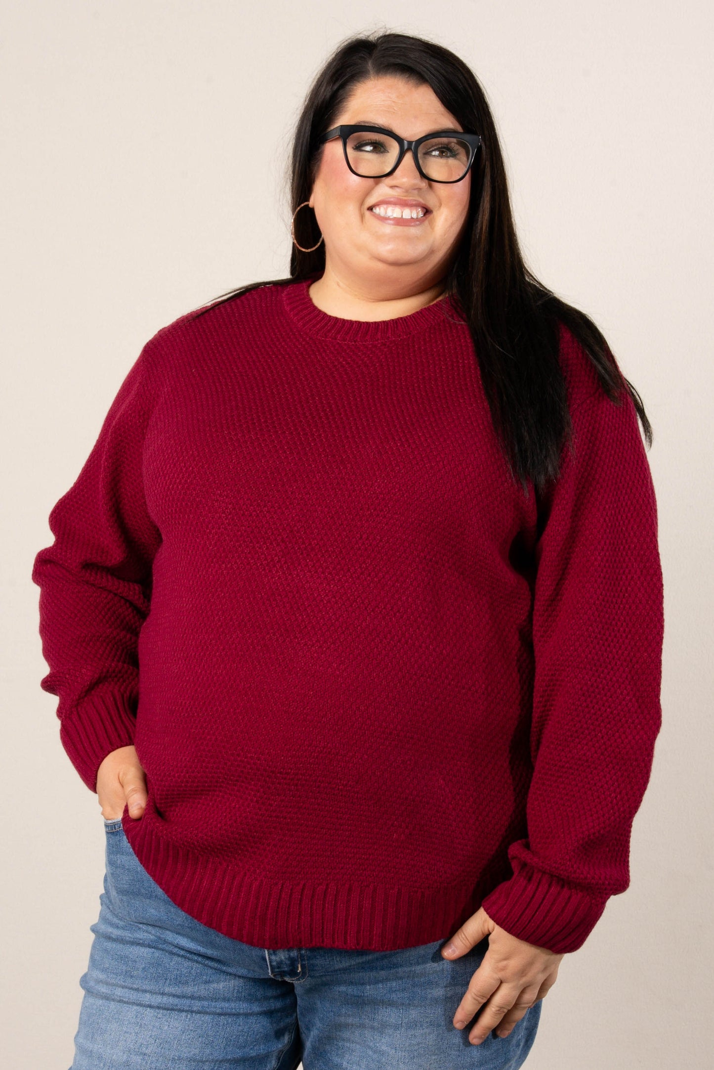 Marta Textured Knit Sweater