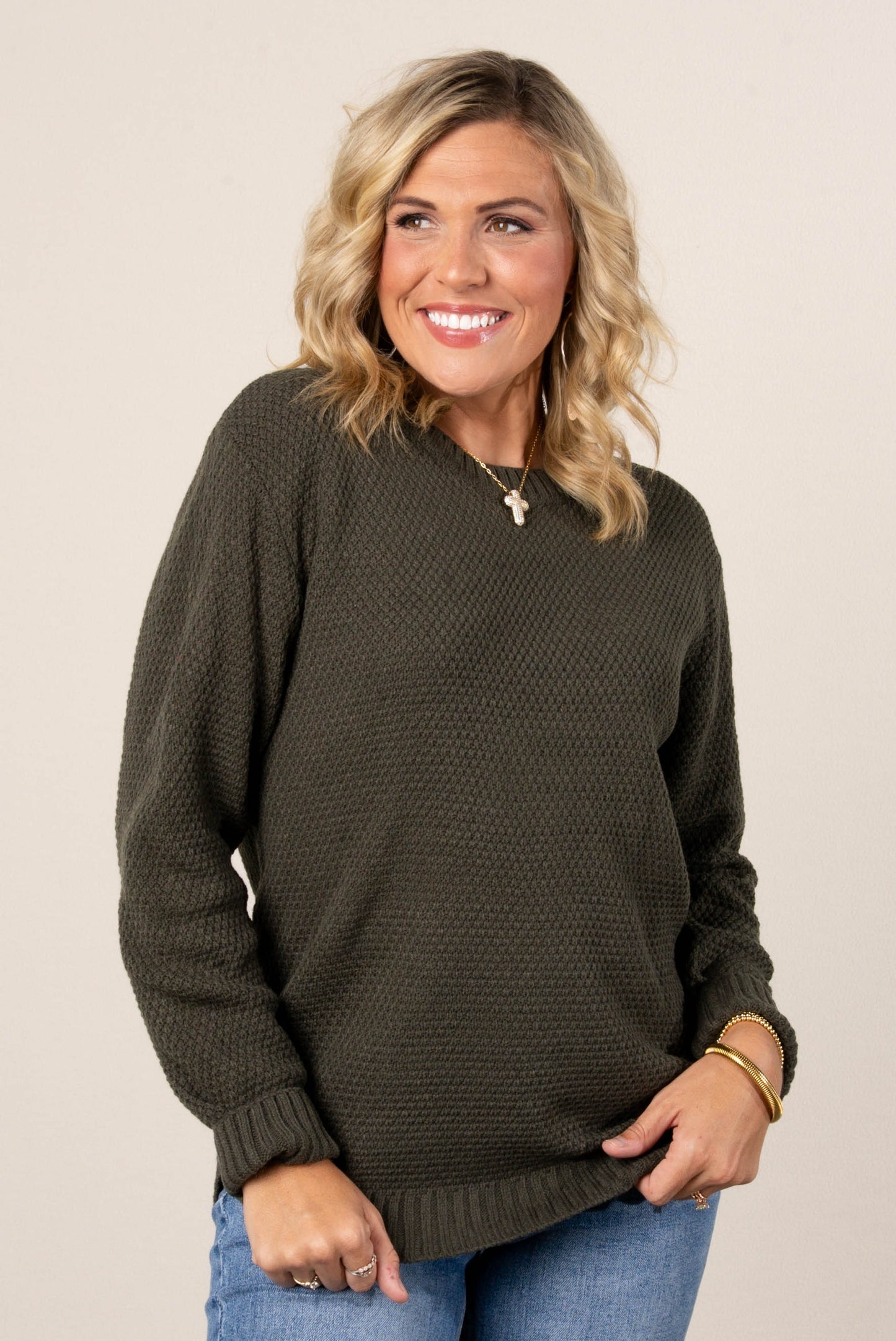 Marta Textured Knit Sweater