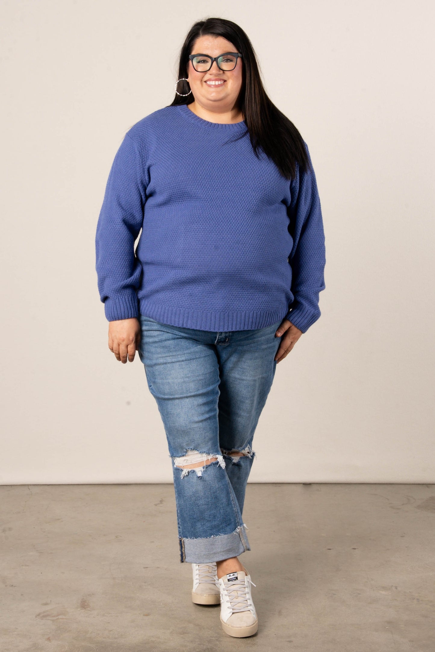 Marta Textured Knit Sweater