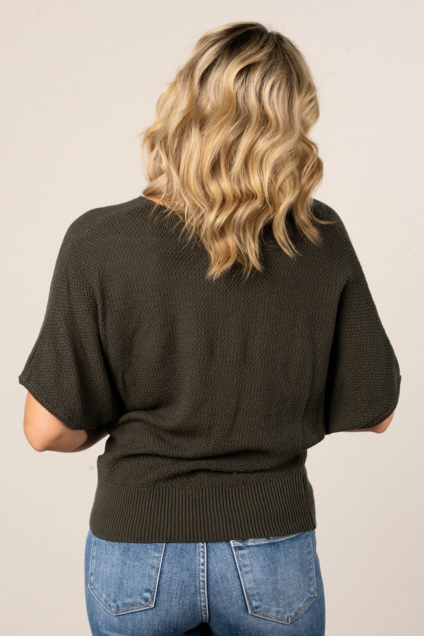Winnie Textured Knit Dolman Sweater