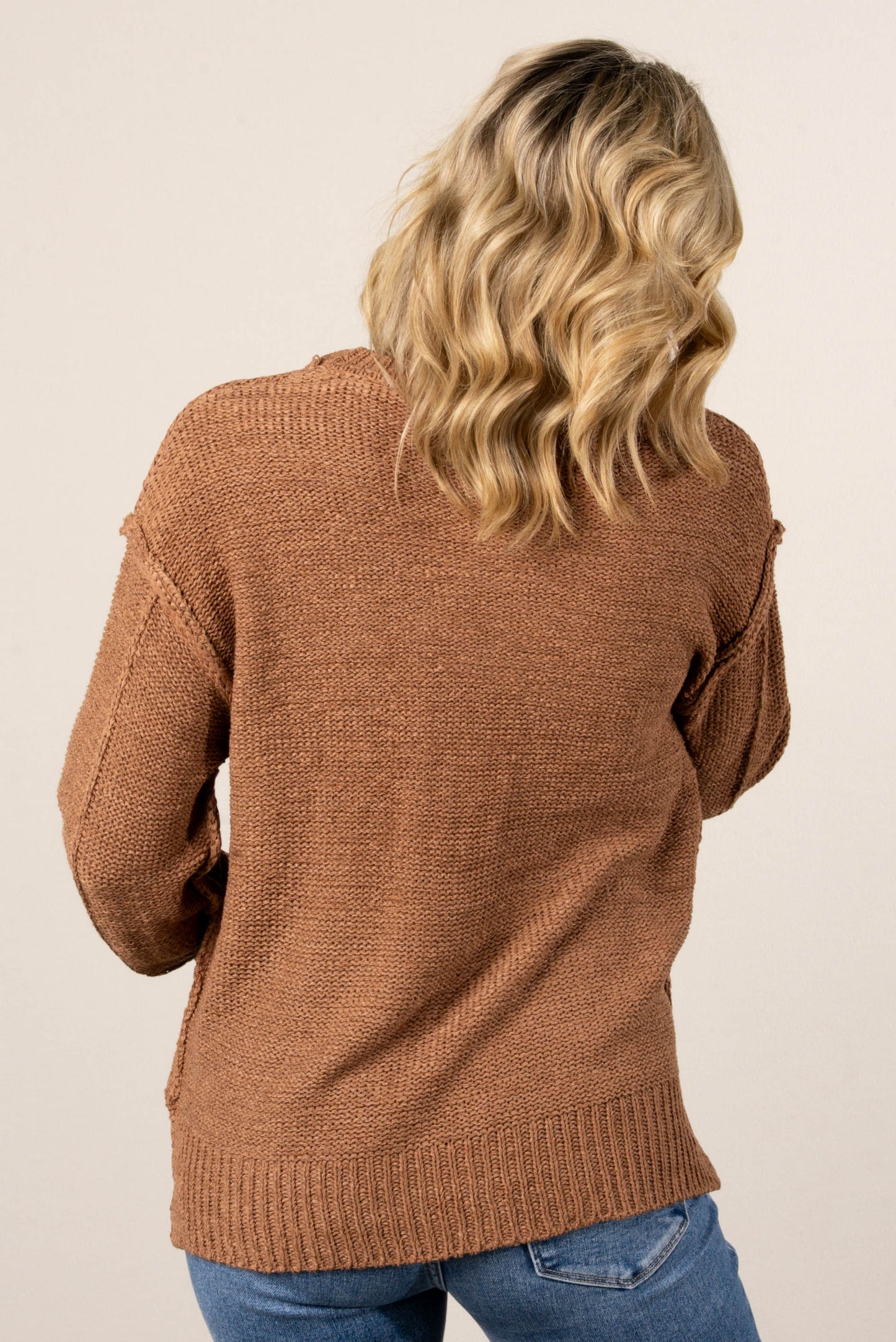 Tawnie Exposed Seam Sweater