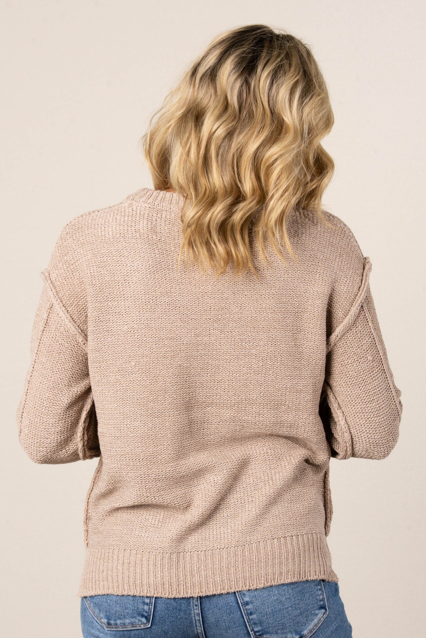 Tawnie Exposed Seam Sweater