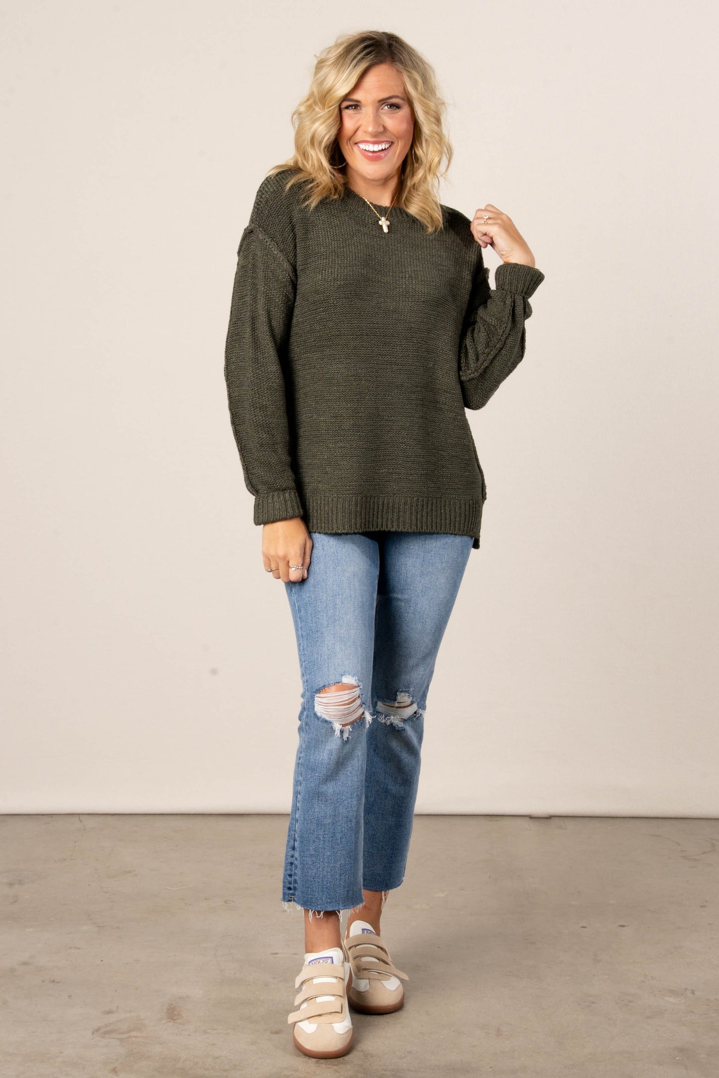 Tawnie Exposed Seam Sweater