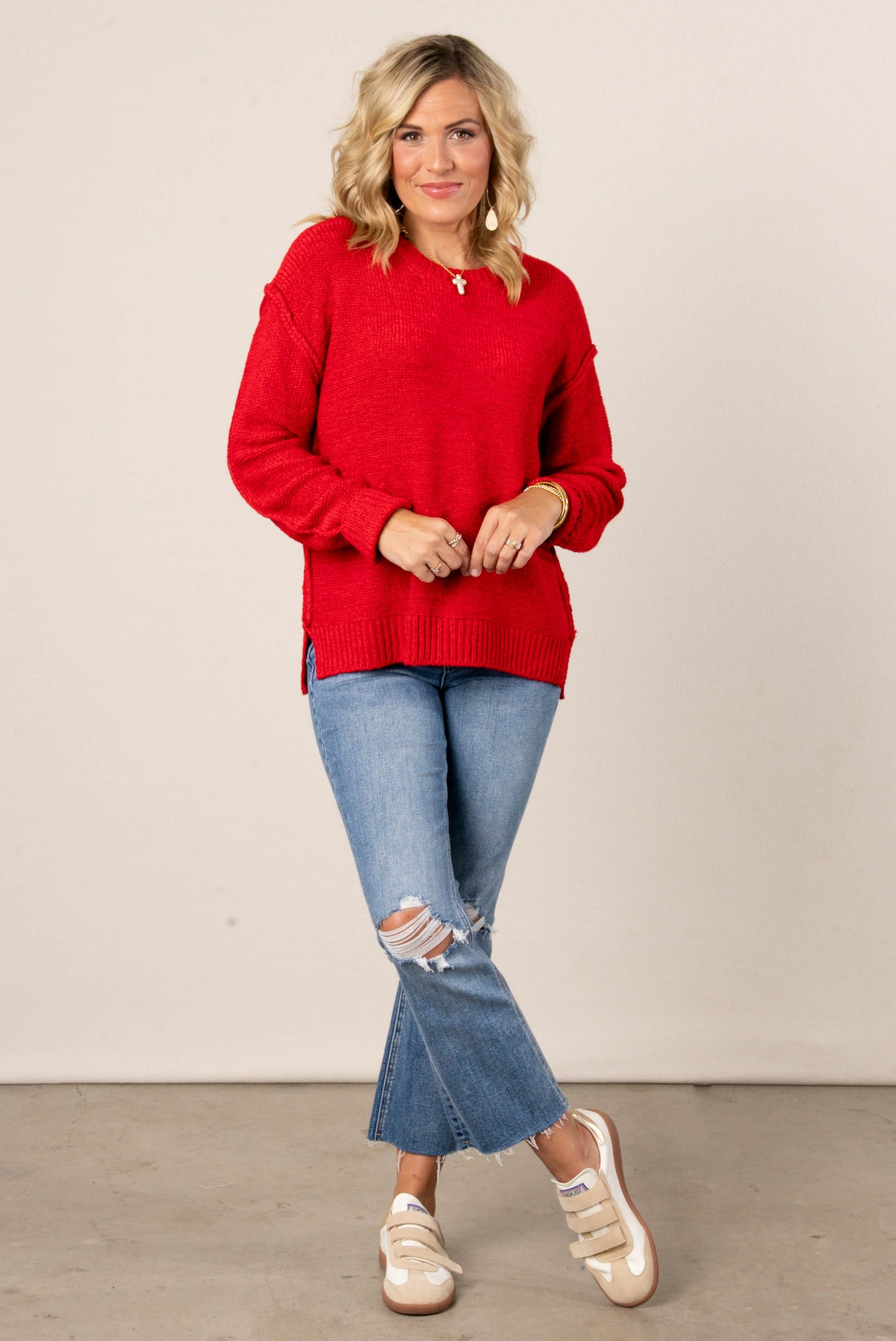 Tawnie Exposed Seam Sweater