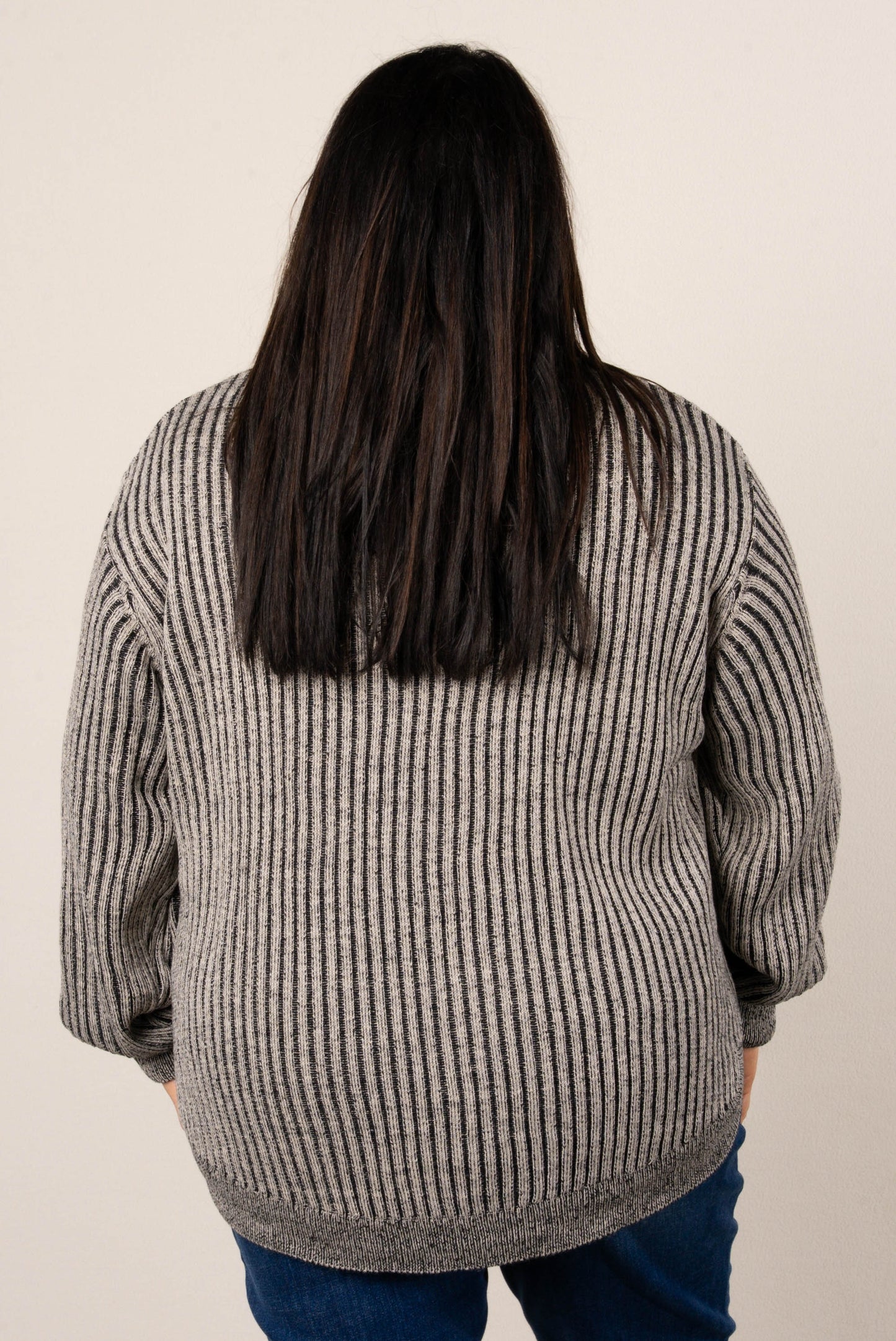 Lainey Two-Tone Rib Knit Sweater