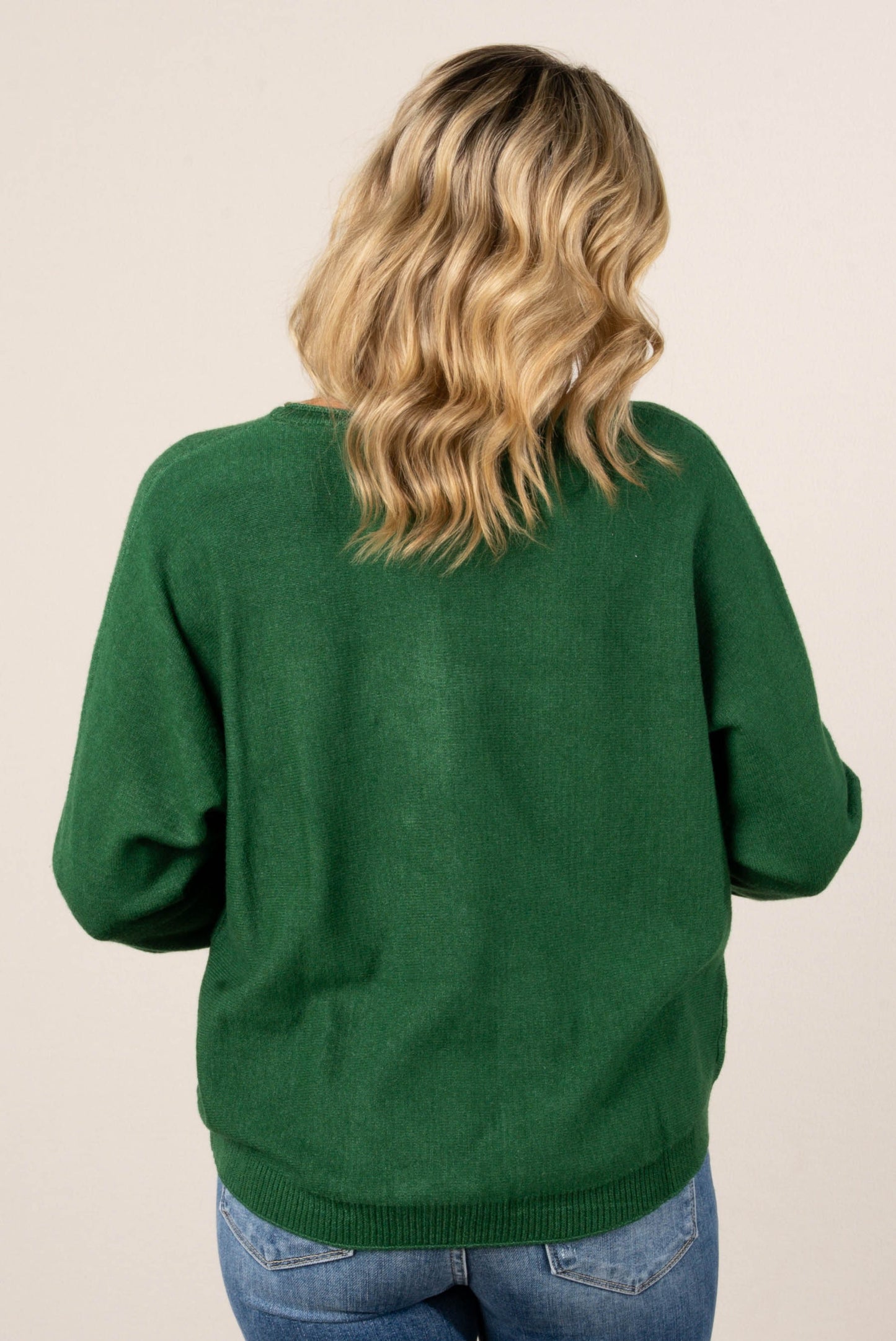 Naomi Front Seamed Hi-Lo Sweater