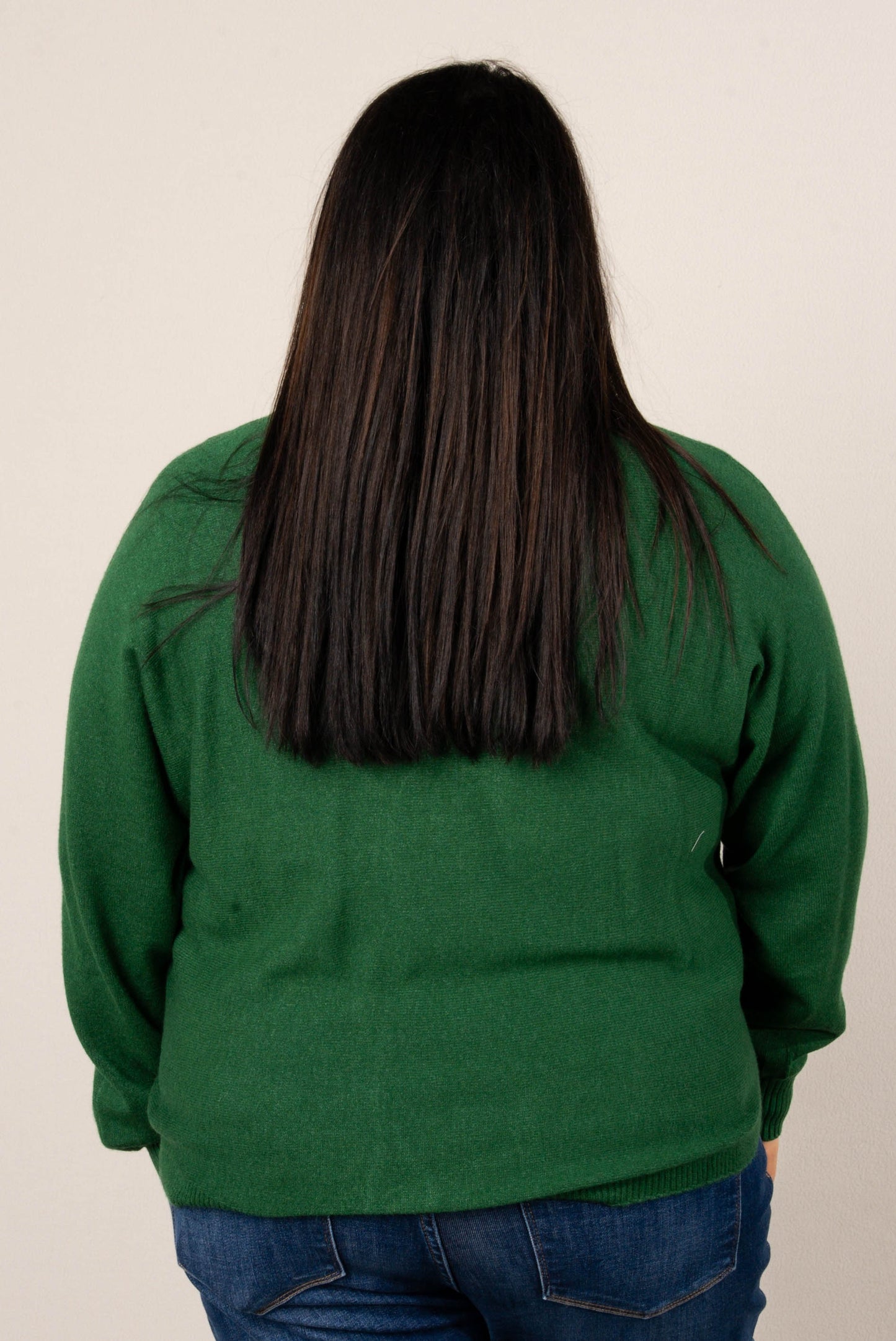 Naomi Front Seamed Hi-Lo Sweater